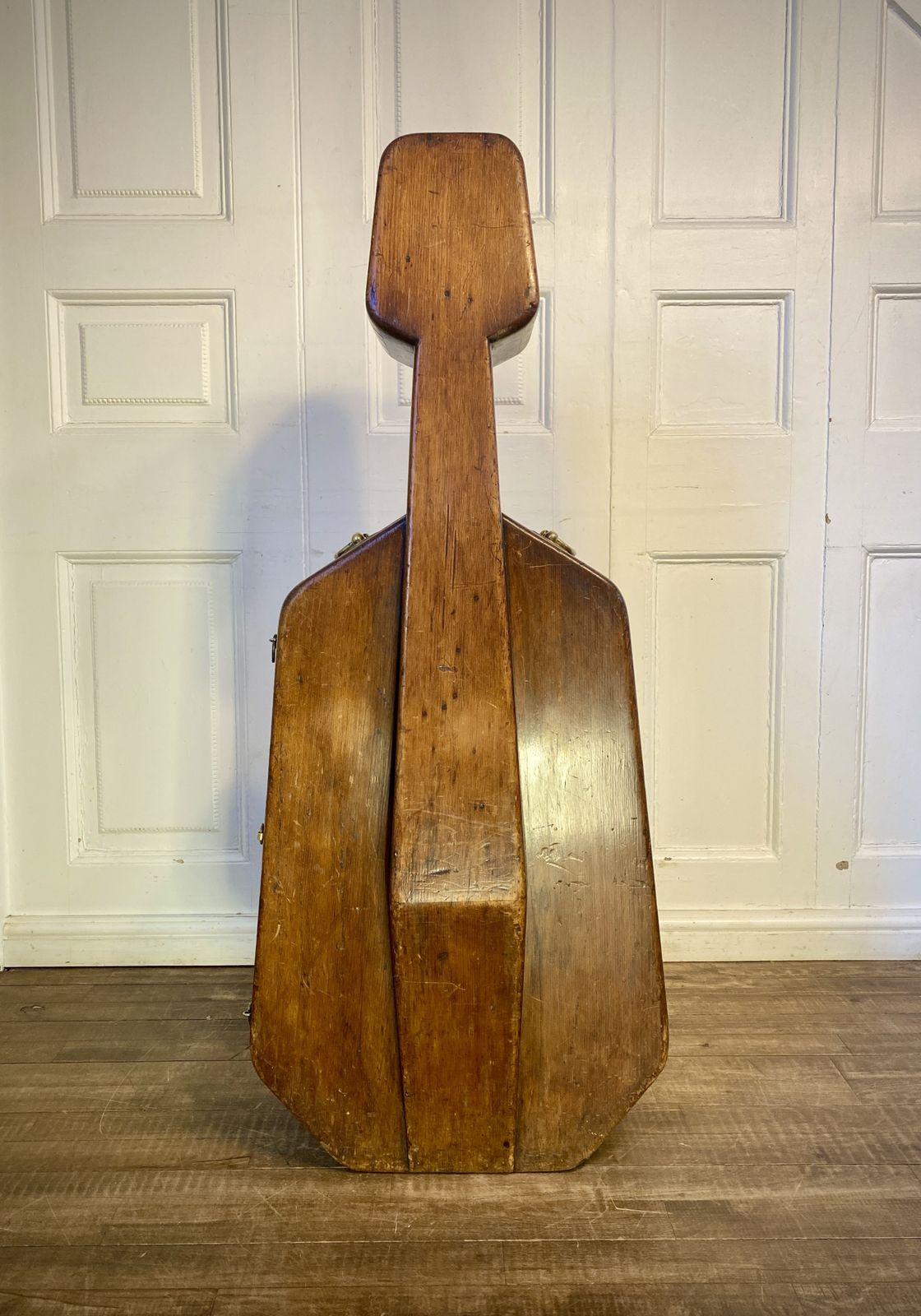 Antique Velvet Lined Cello Case.