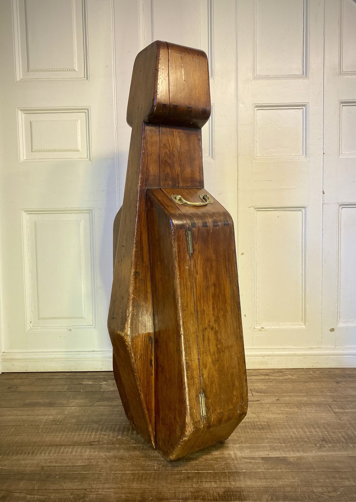 Antique Velvet Lined Cello Case. photo 290.0