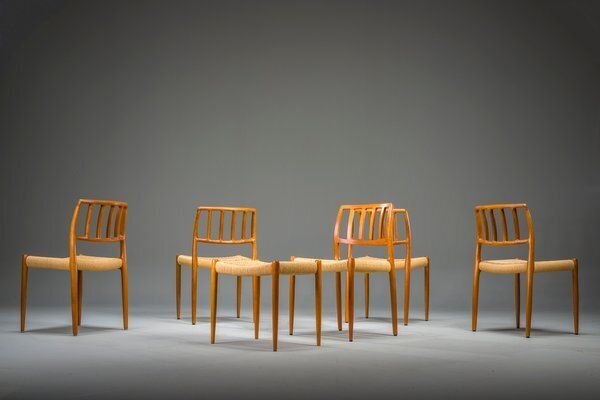 Model 83 Dining Chairs In Teak By Niels Otto Møller For J.L. Møllers, 1960s, Set Of 6 photo vintage