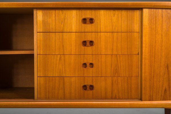 Mid Century Scandinavian Modern Teak Sideboard By Harry østergaard For Randers Møbelfabrik, 1960s photo Furniture