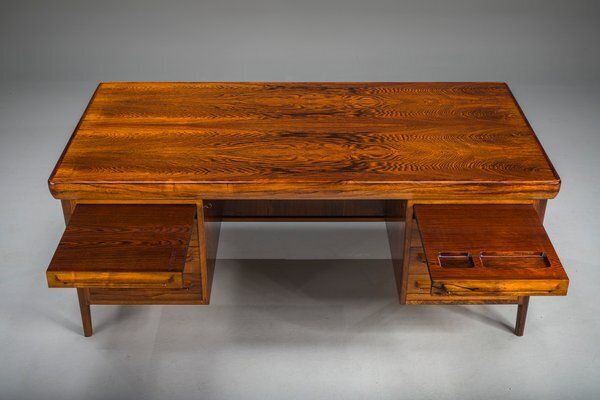 Danish Modern Executive Desk By Ib Kofod Larsen For Faarup Møbelfabrik, 1960 photo 5103.0