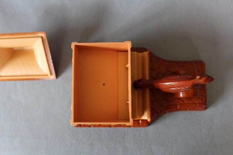 photo furniture Vintage Plastic Cigarette Dispenser, Pull Push Mechanism, Tobacciana, Novelty Cigarette Holder, Collectible Smoking, Cigarette Storage