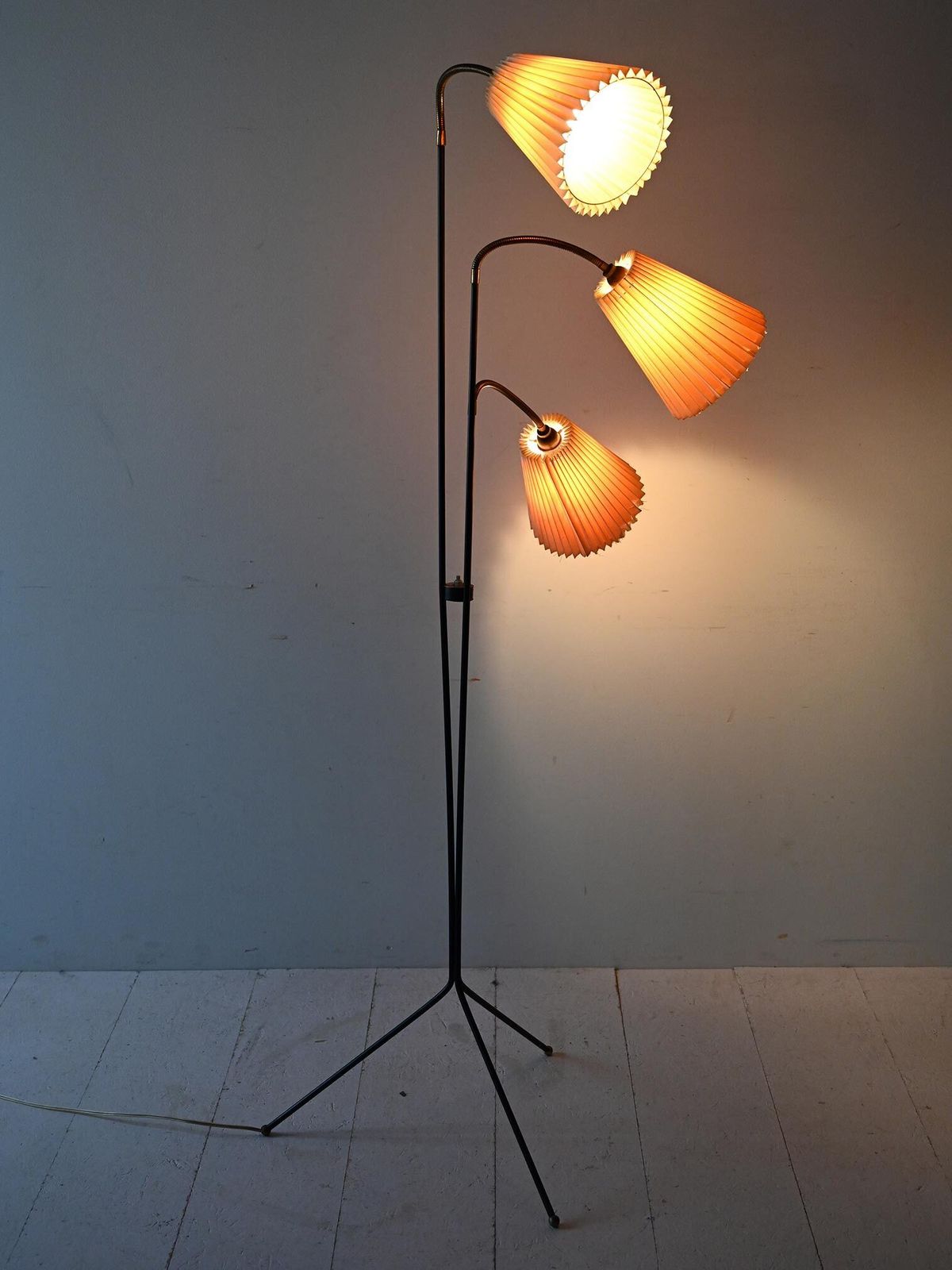 Scandinavian 1950s Three Arm Floor Lamp photo furniture