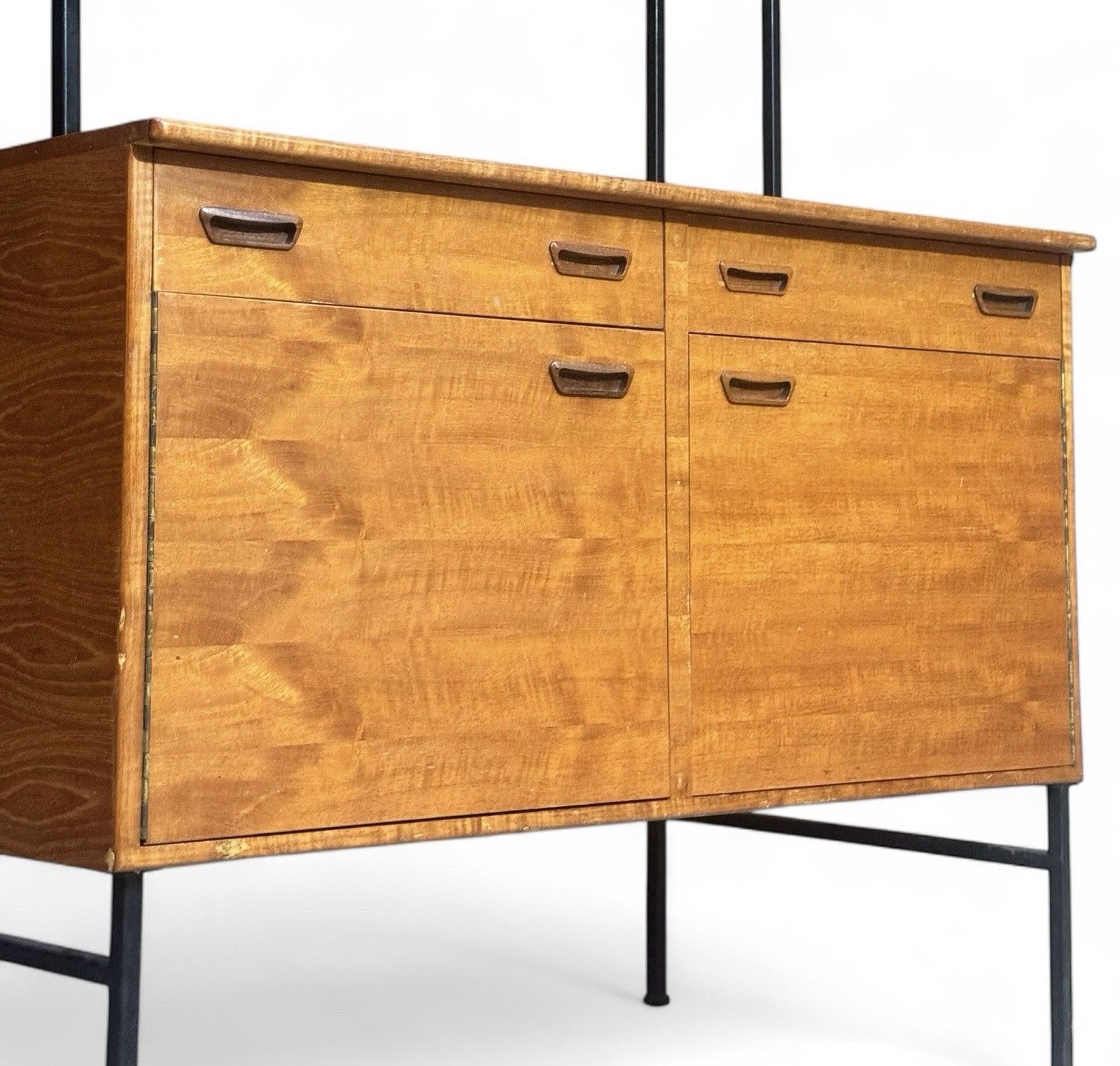 Swedish Teak Bookcase Room Divider Drinks Bar Mid Century Retro C1970s photo vinterior