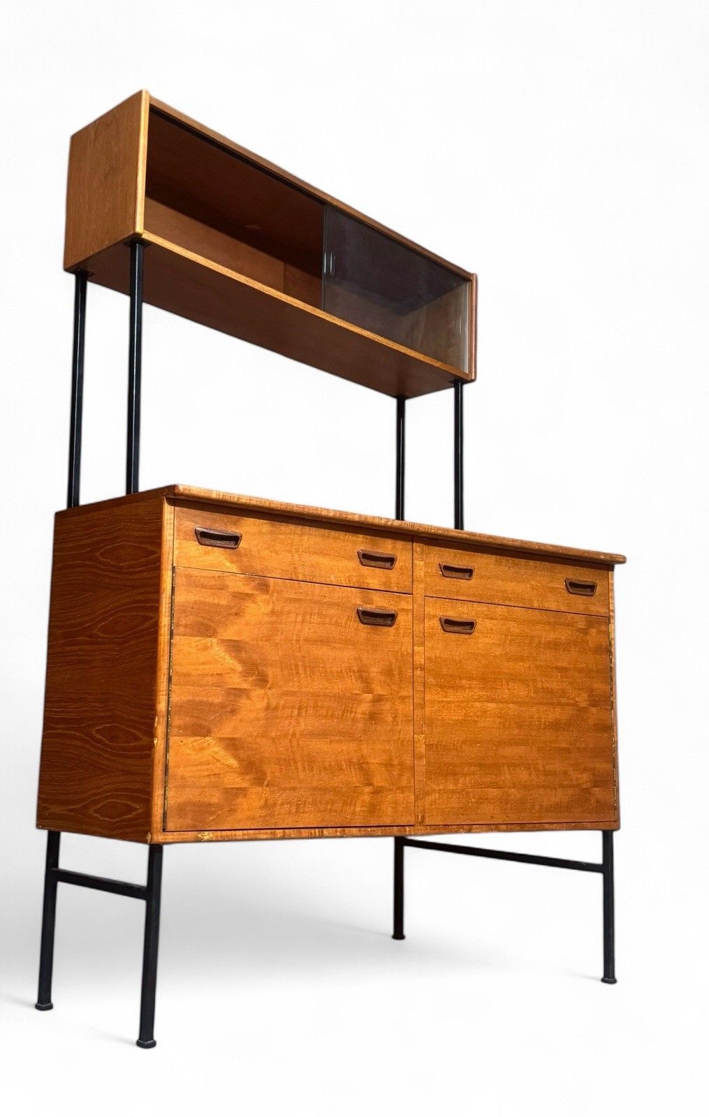 Swedish Teak Bookcase Room Divider Drinks Bar Mid Century Retro C1970s photo buy