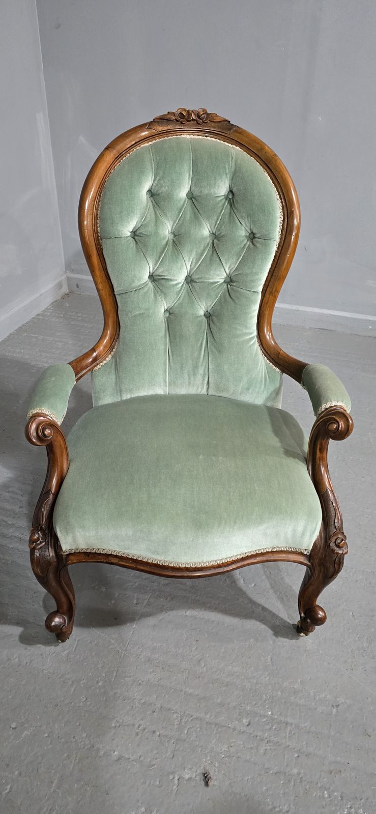 Victorian Mahogany Armchair, 1800s photo furniture