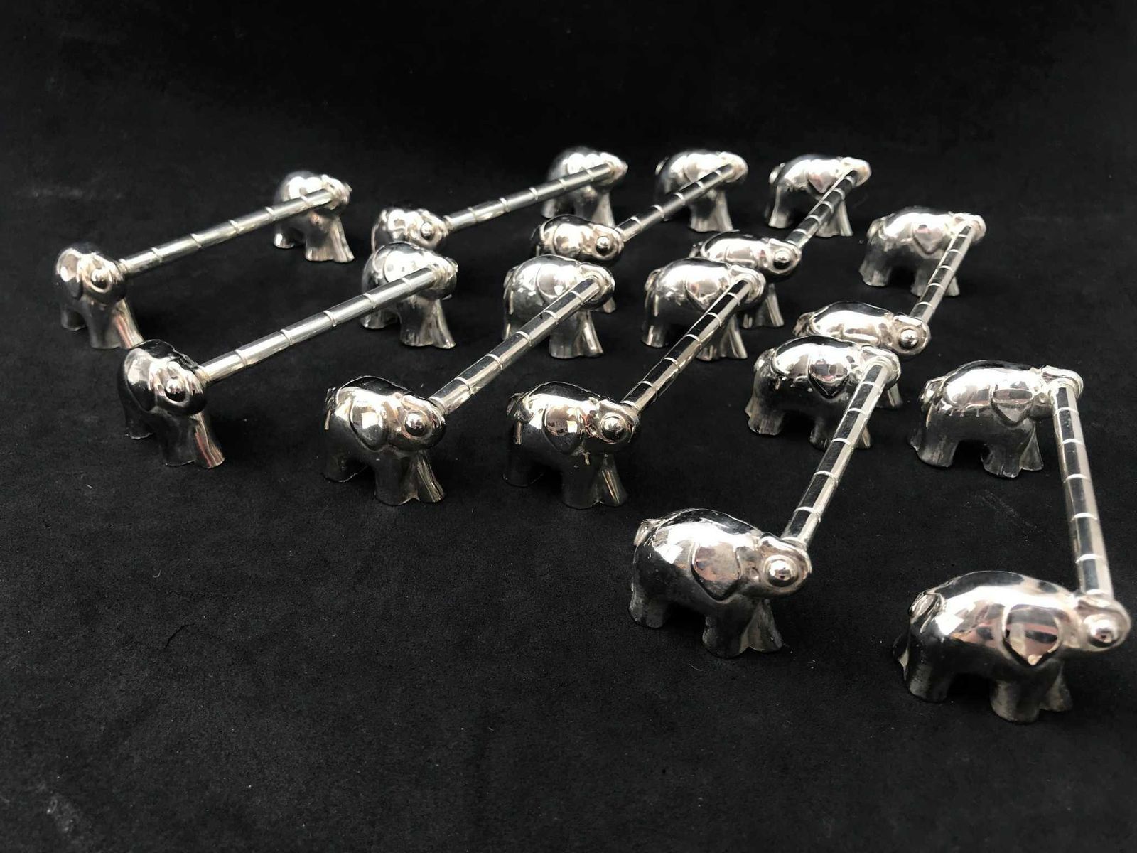 photo furniture Vintage Knife Rest Set 10 Vintage Silver Plated Silea Elephants French Cutlery Rests French Cheese Hostess Gift Wedding Gift