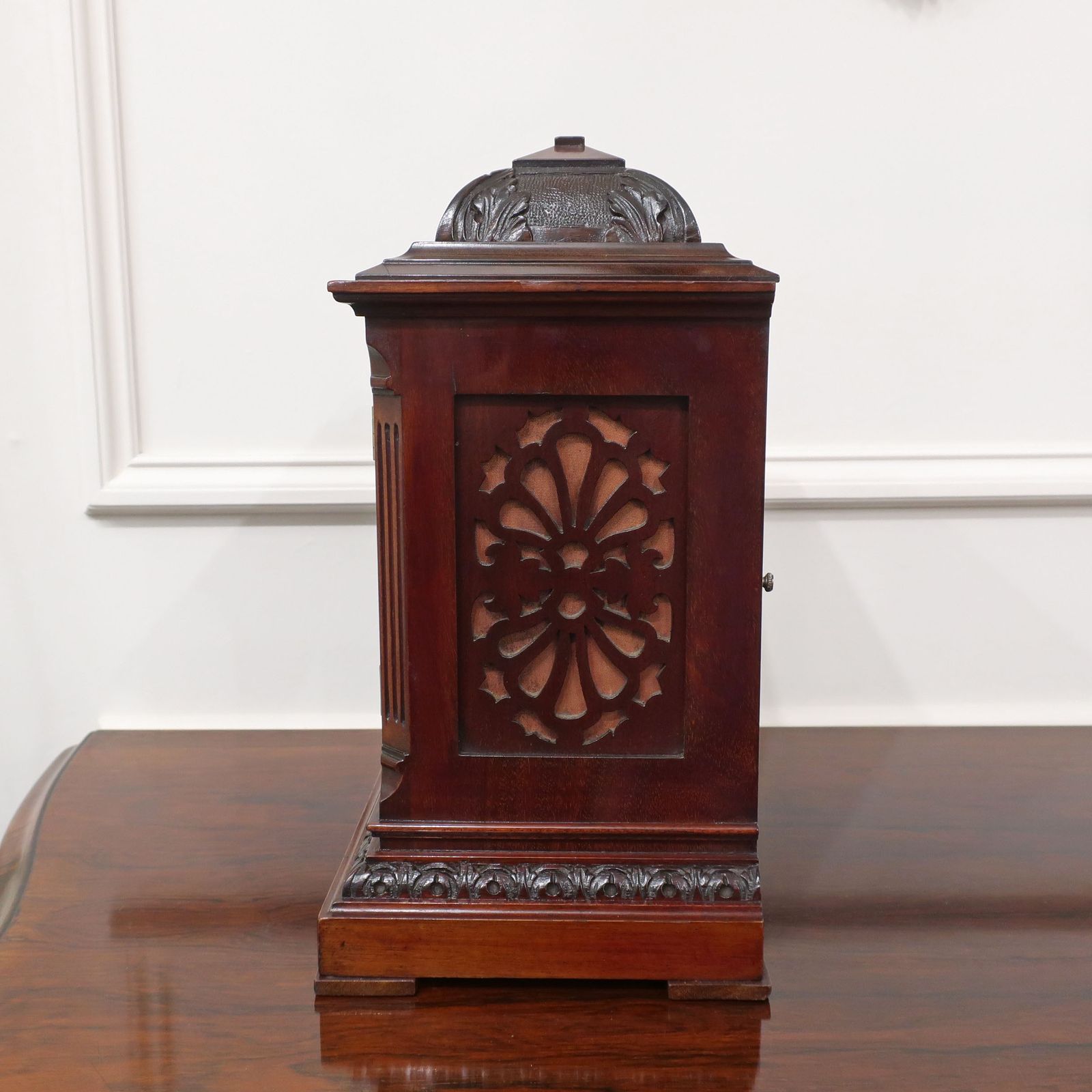 photo for sale French Belle Epoque Mahogany Antique Mantel Clock