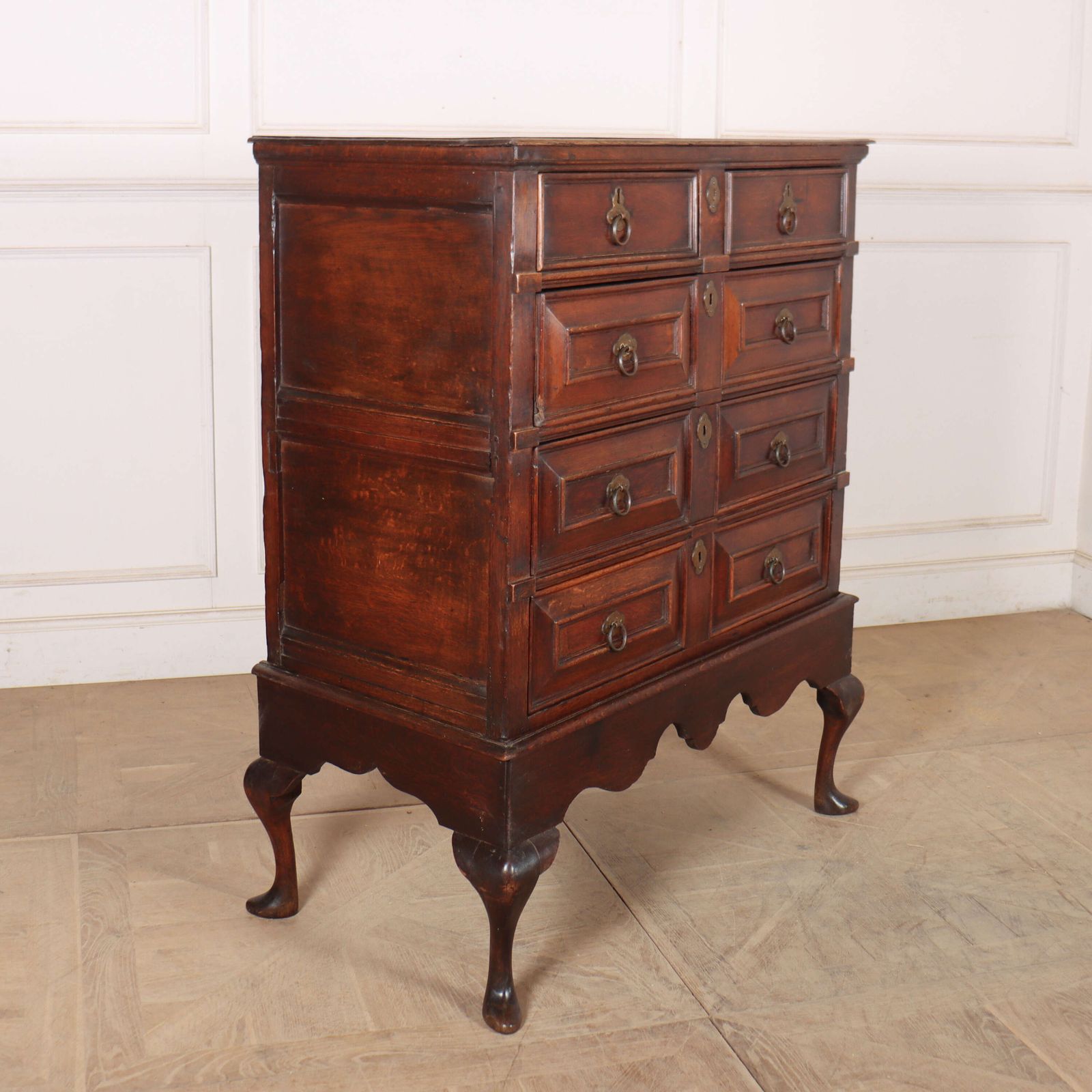 English Chest On Stand, 1700s, Antique photo vintage
