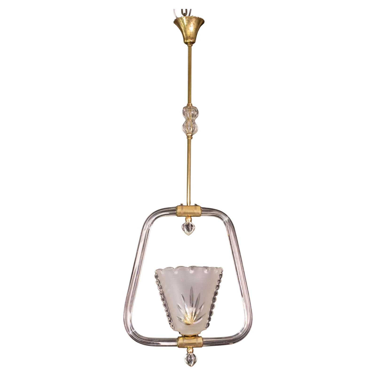 Charming Liberty Barovier And Toso Chandelier, 1940s