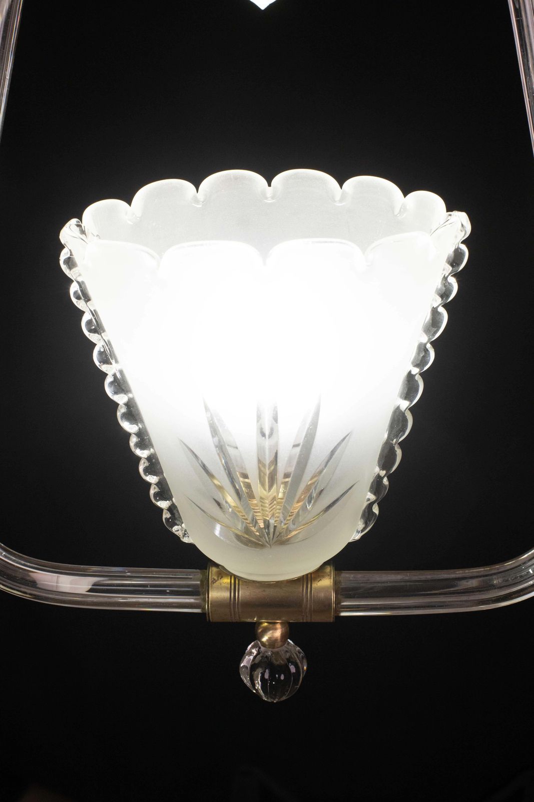 Charming Liberty Barovier And Toso Chandelier, 1940s photo Lighting