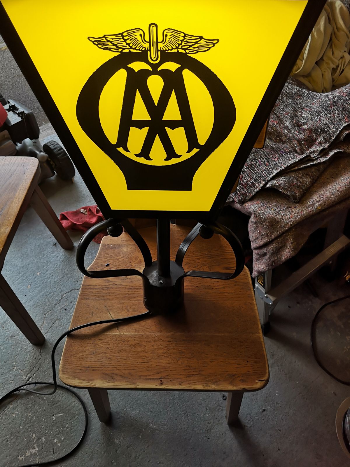 20th Century A A Hotel Lamp, Genuine D. W. Windsor Lamp With New A A Hotel Panels, New Led Low Energy Lighting. photo furniture