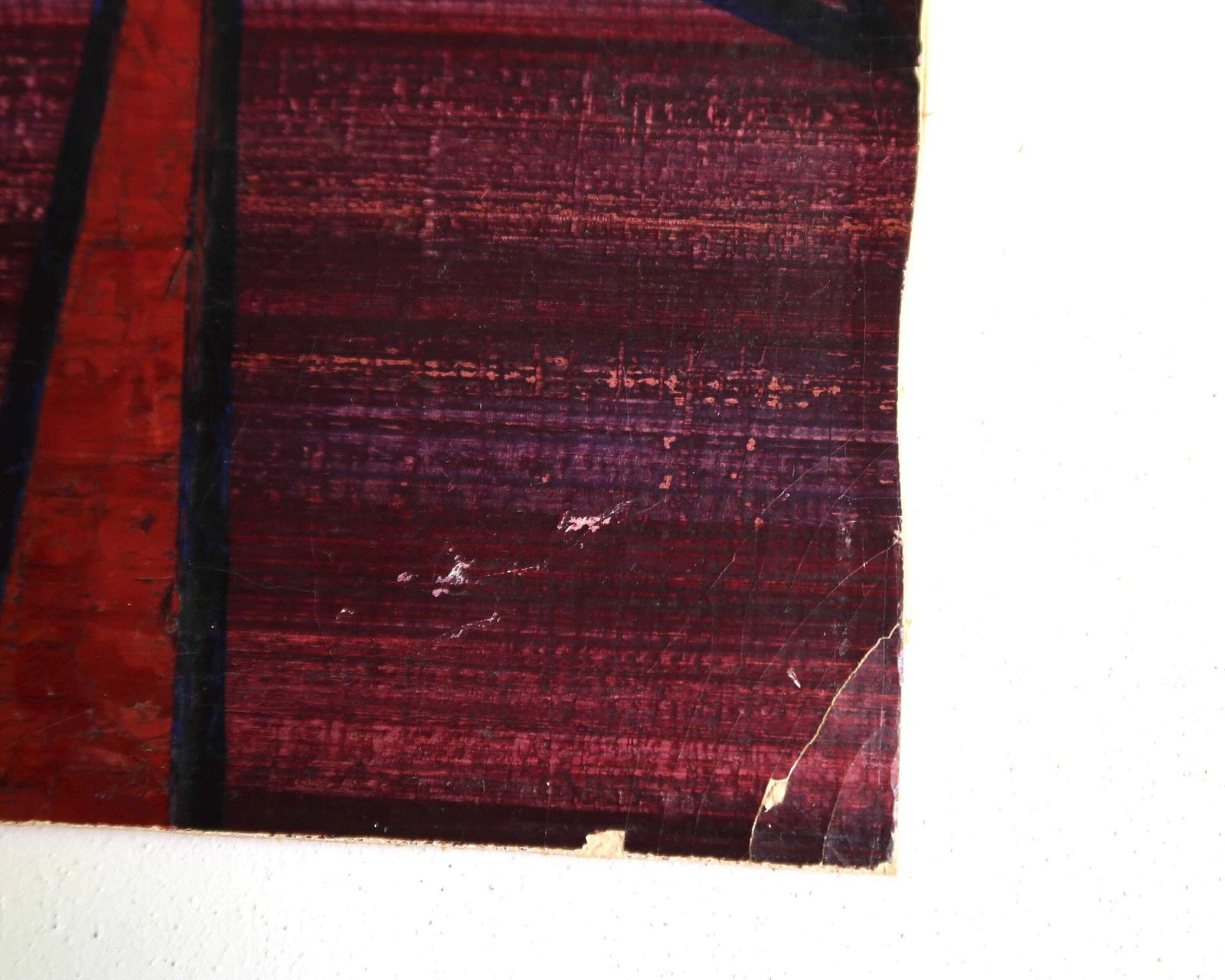 German Signed Abstract Painting, Modern School, 1930s / 1950s Mid Century Modern, Purple Pink Red, Vintage Home Decor photo 362.0