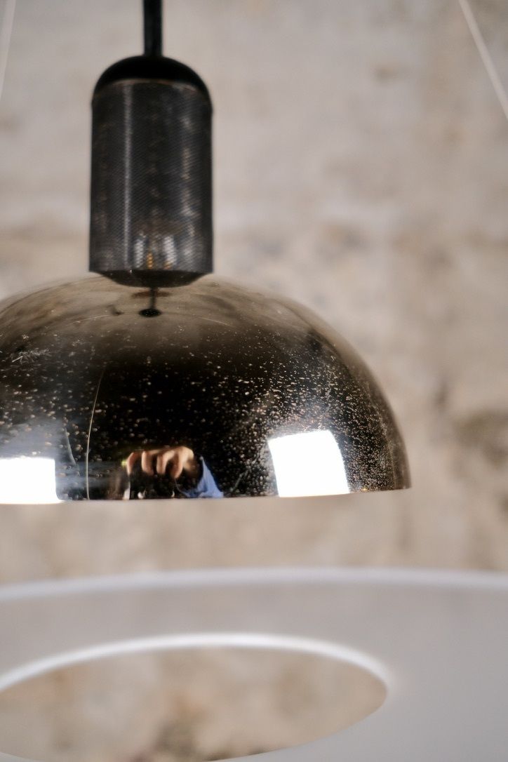 Lighting Pair Of Frisbi 850 Pendant Lights, Castiglioni For Flos photo