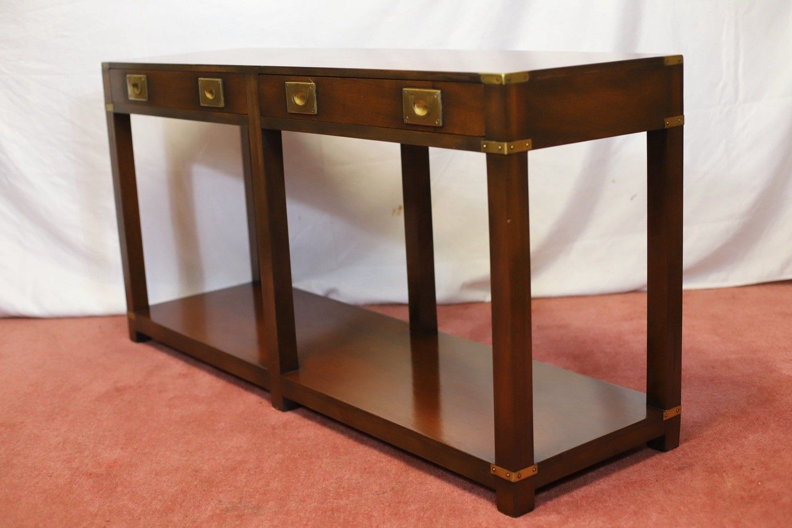 Lovely Harrods London R.E.H Kennedy Military Campaign Console Table photo buy