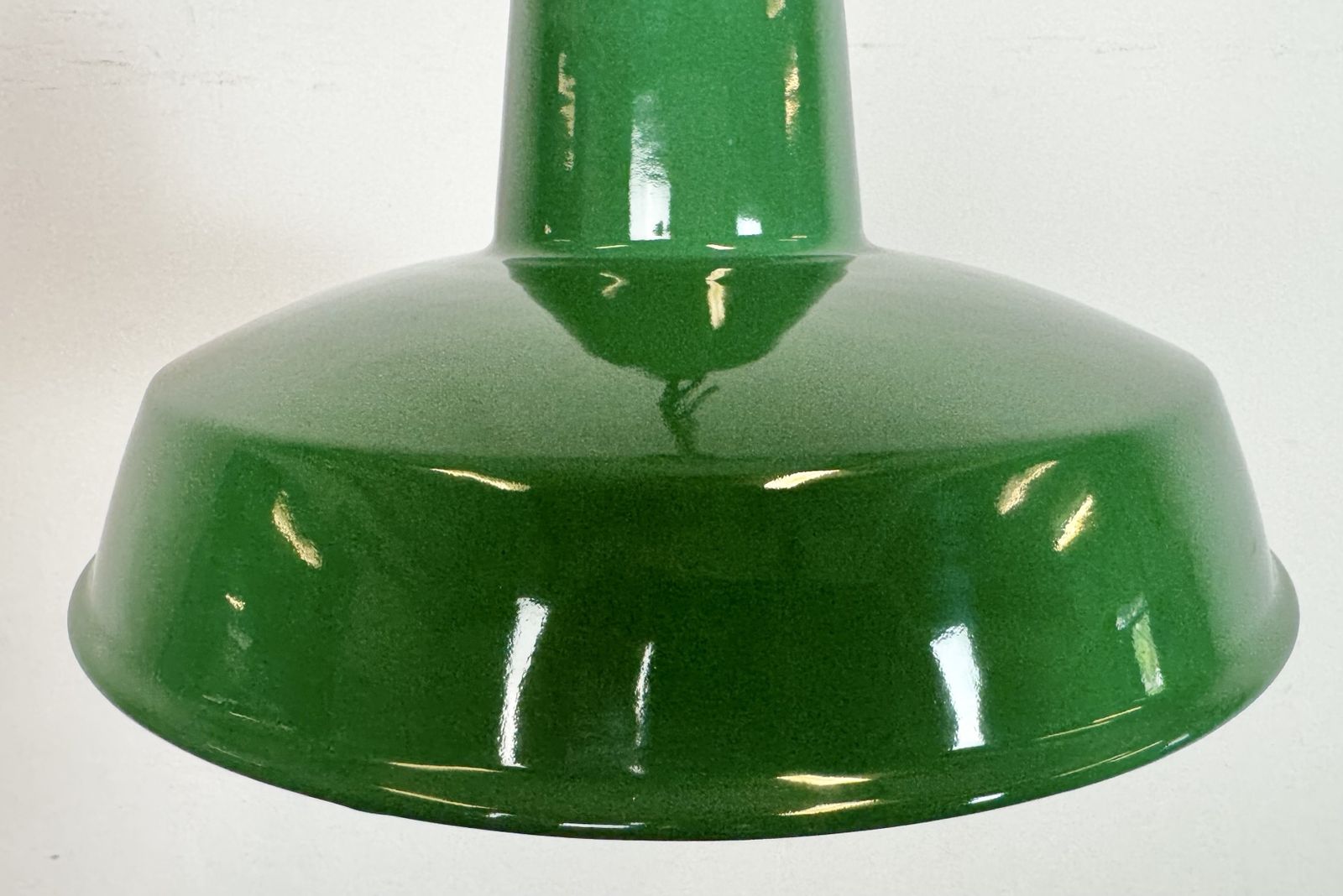 Industrial Green Enamel Factory Pendant Lamp , 1960s photo furniture