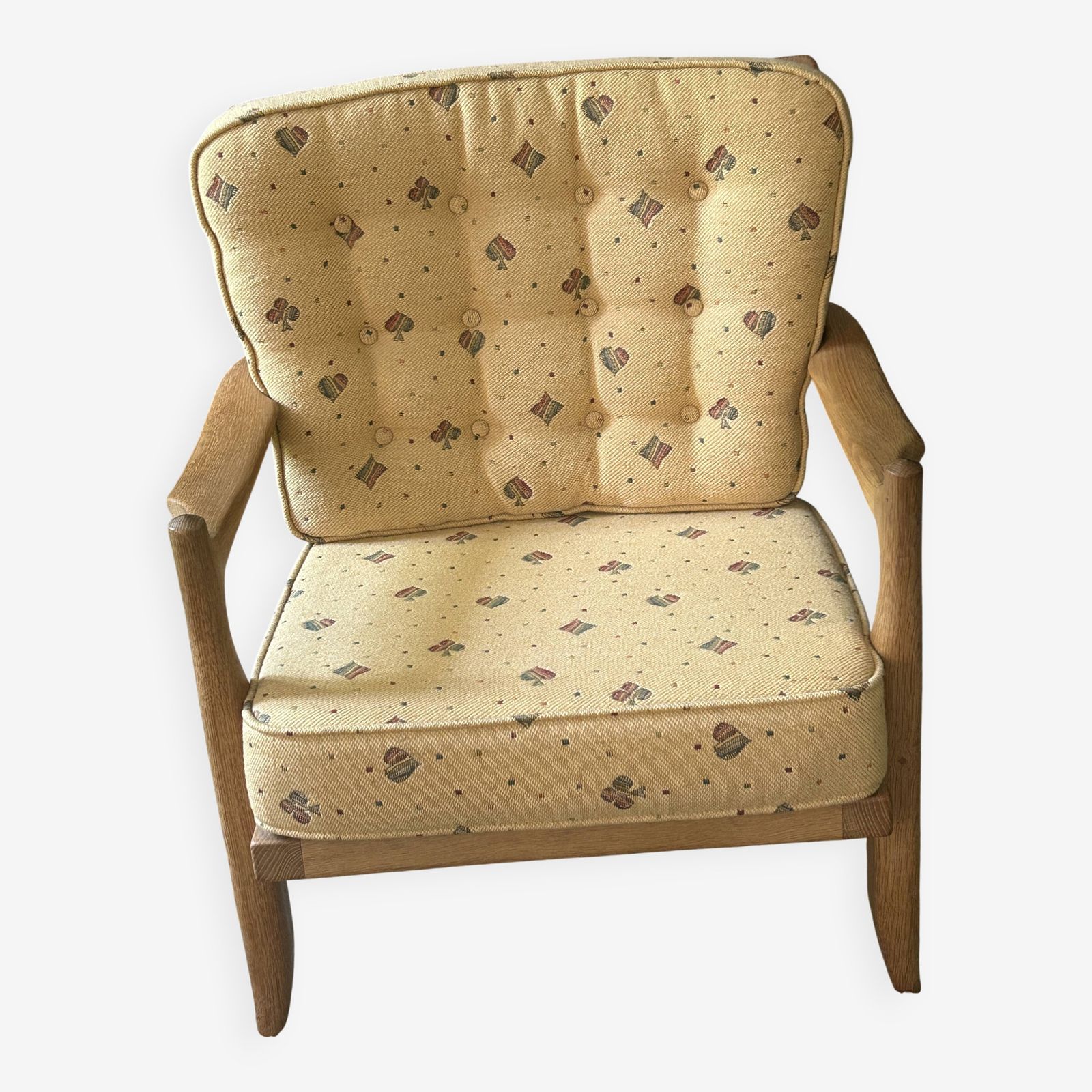 Guillerme Et Chambron, José Oak Armchair, Edition Votre Maison 1960