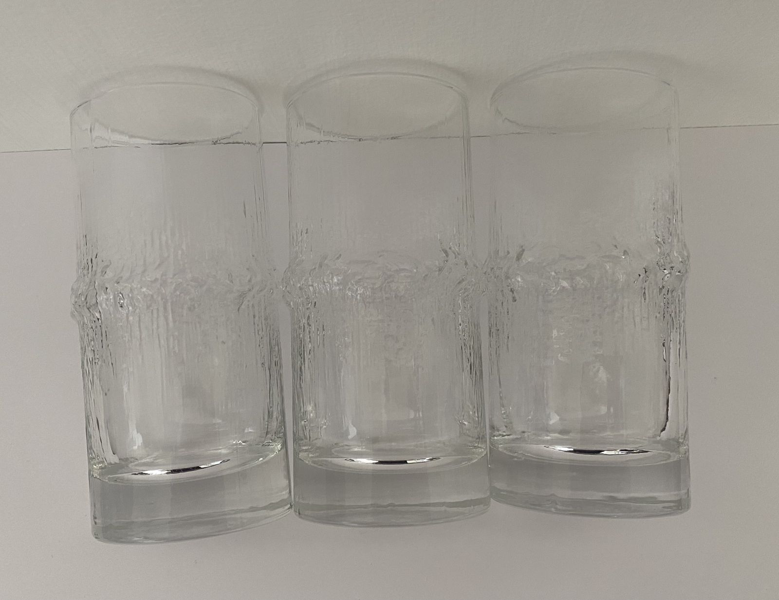 photo furniture Finnish Art Glass, Iittala, 1970’s, ‘Niva’ Design Range, Liquor/Shot Glasses X3