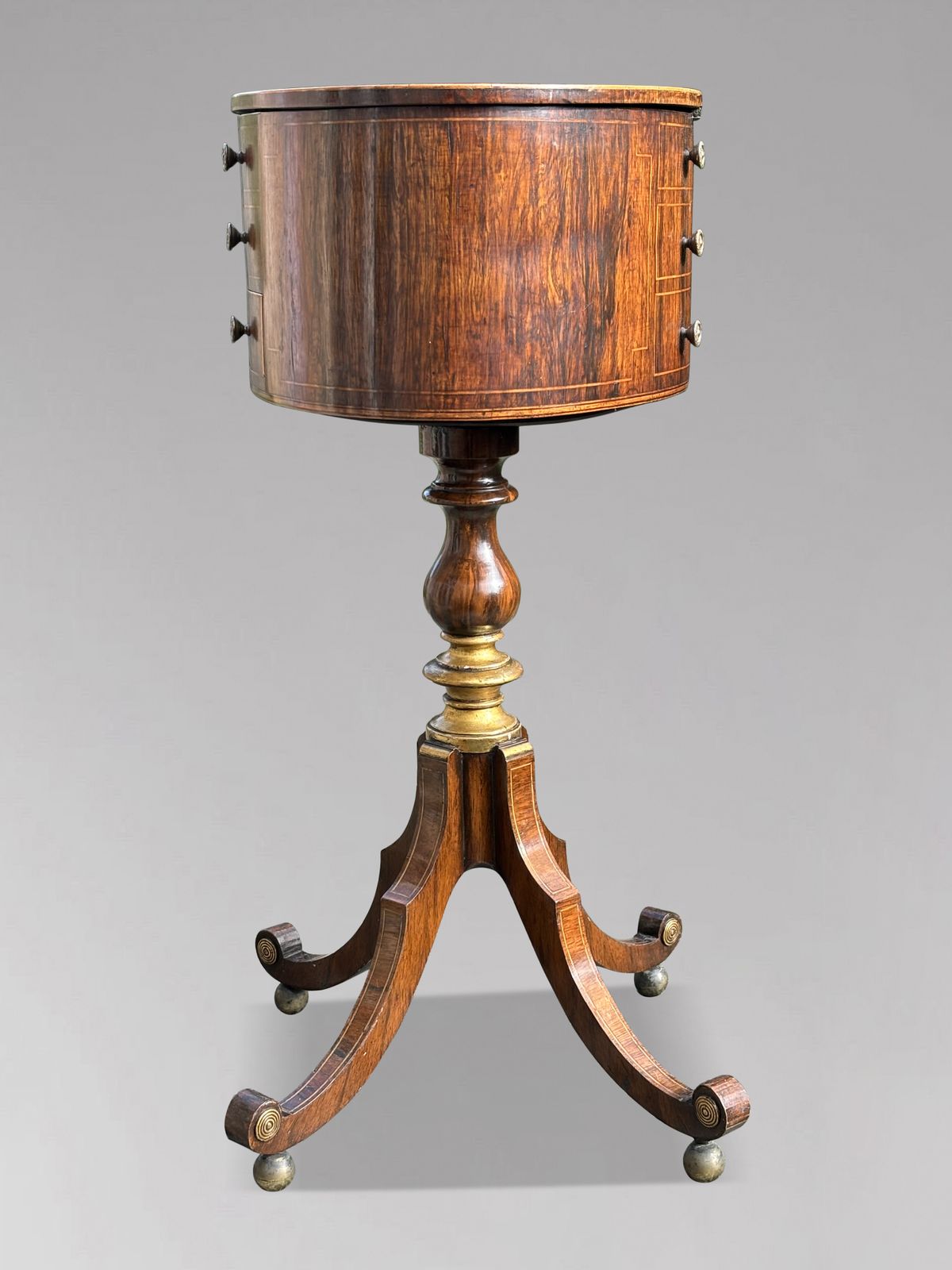Early 19th Century Regency Period Rosewood & Inlay Work Table photo furniture