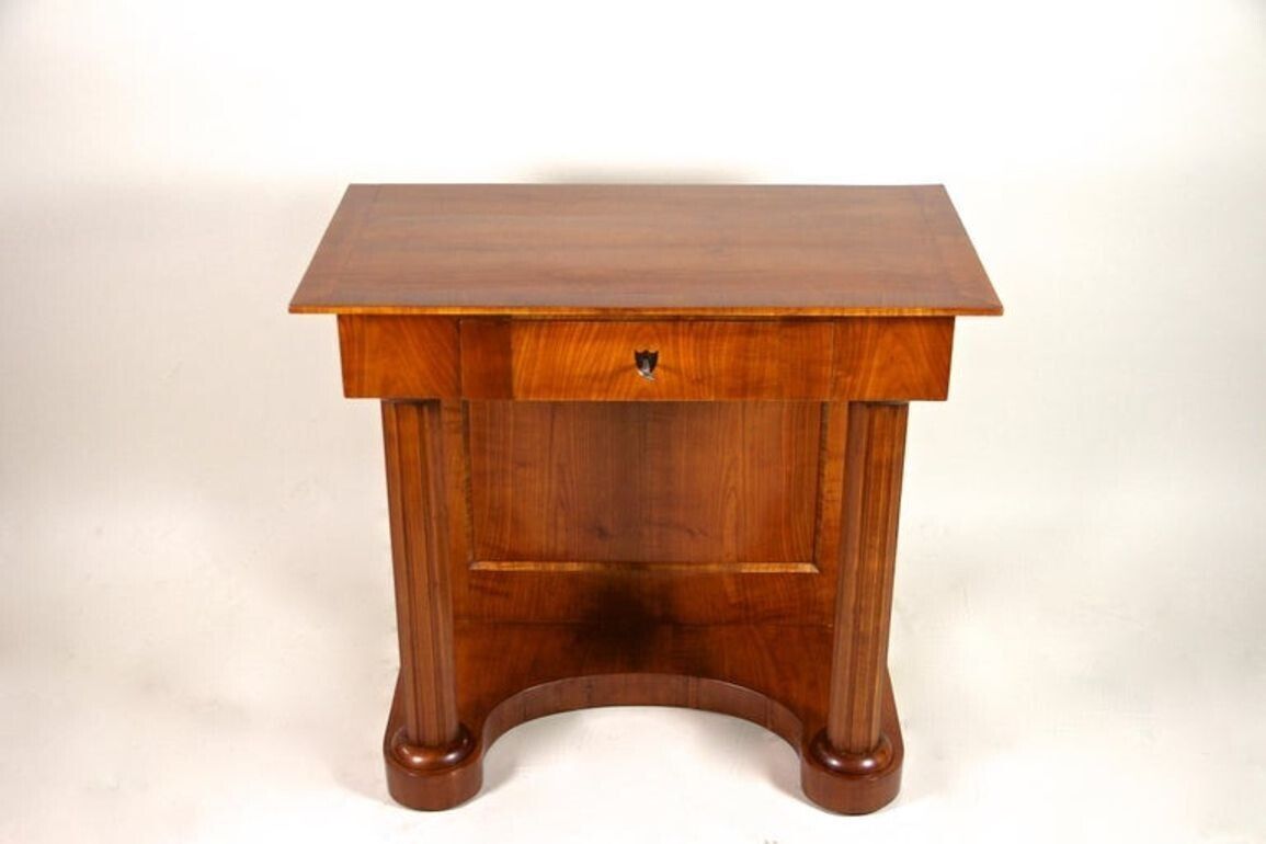 19th Century Biedermeier Wall Console, Cherrywood, At Circa 1860 photo for sale
