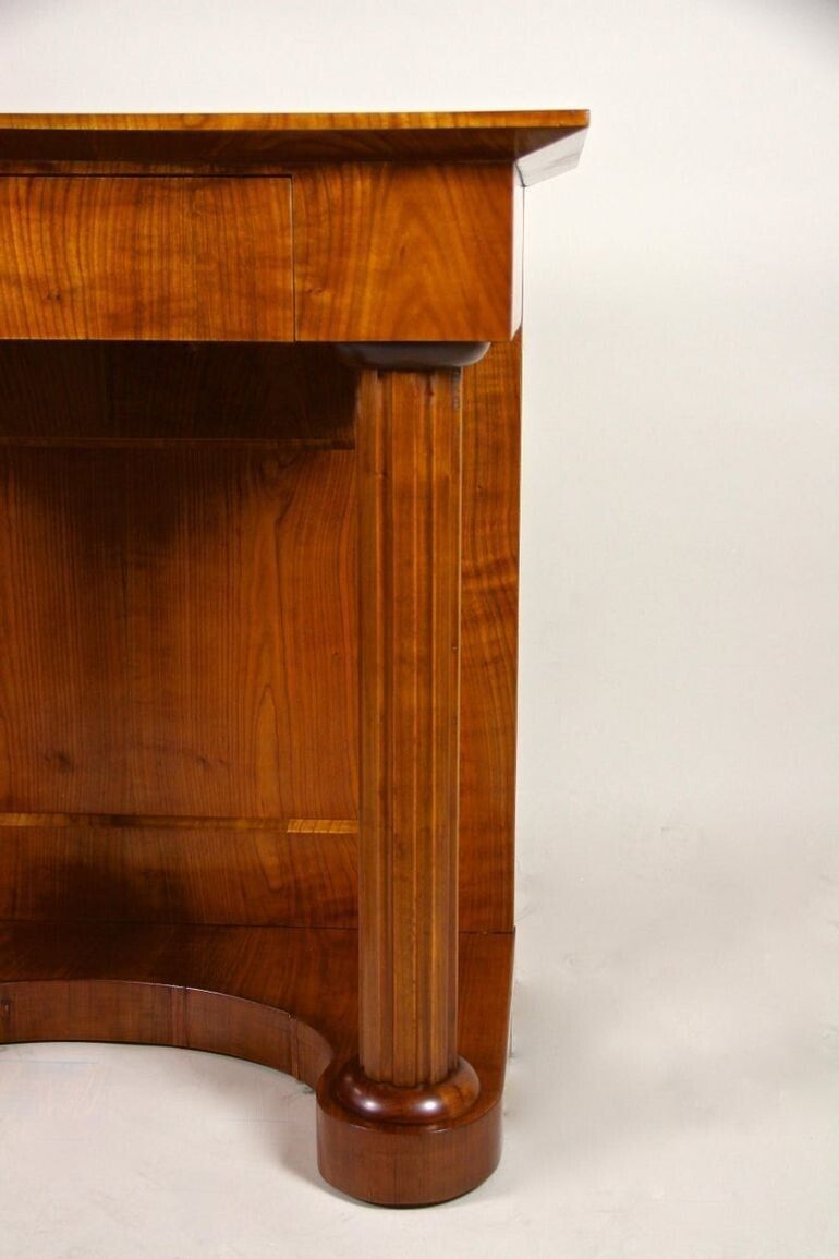 photo for sale 19th Century Biedermeier Wall Console, Cherrywood, At Circa 1860