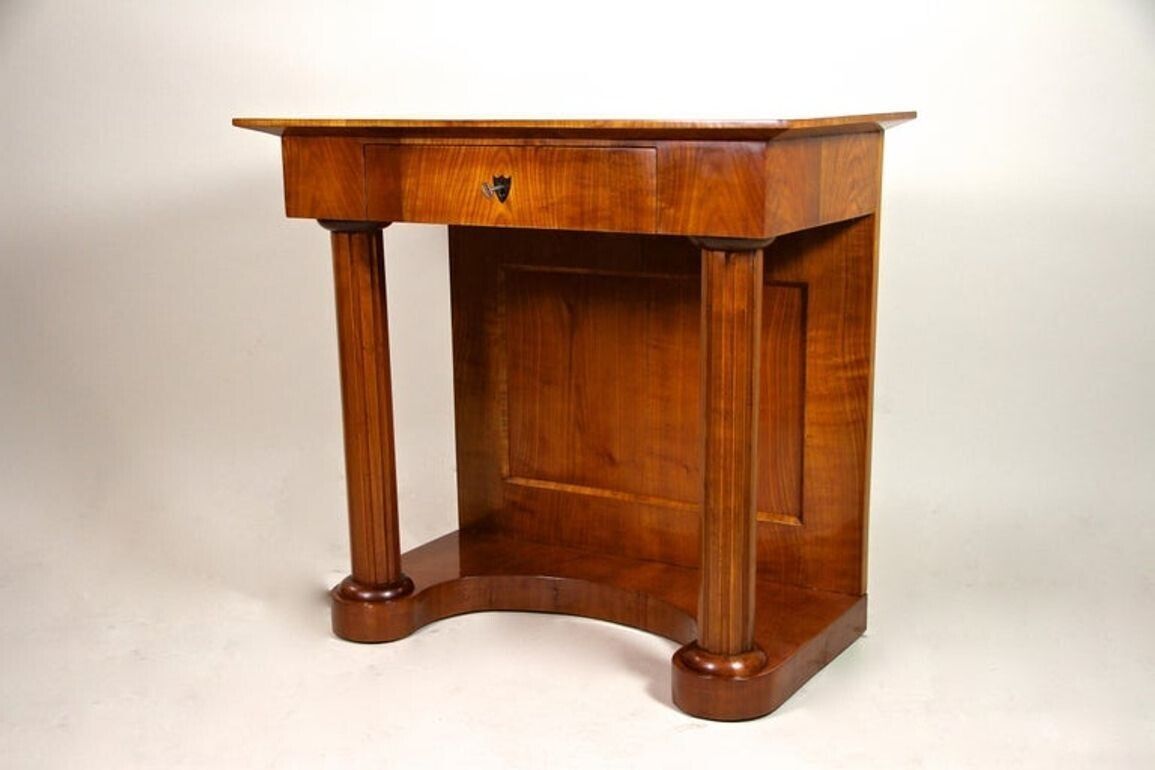 3650.0 19th Century Biedermeier Wall Console, Cherrywood, At Circa 1860 photo