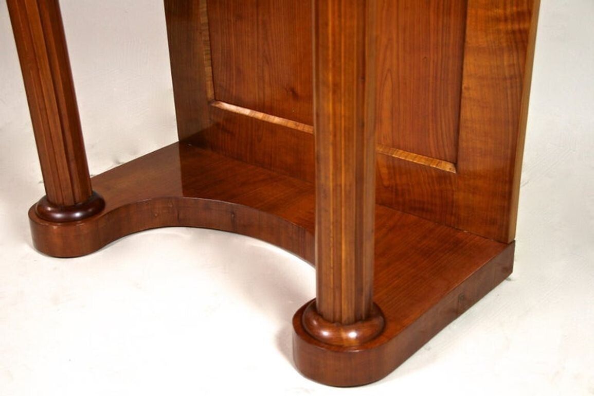 photo buy 19th Century Biedermeier Wall Console, Cherrywood, At Circa 1860
