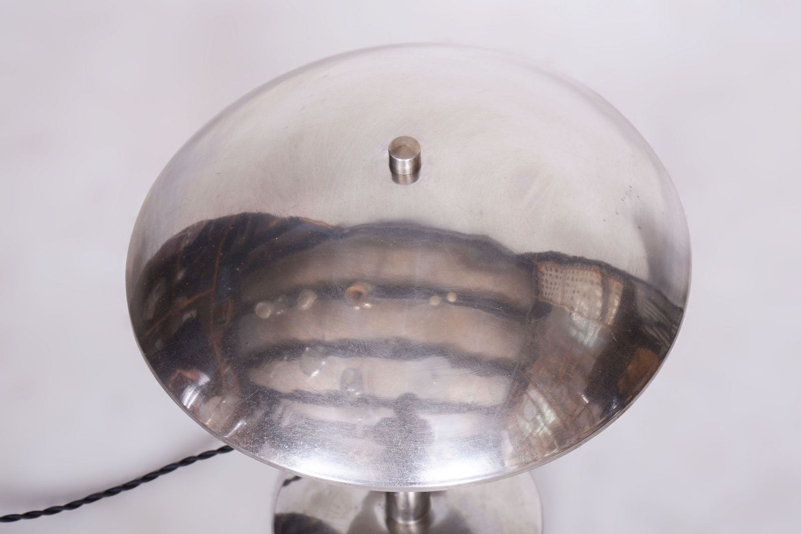 Restored Bauhaus Table Lamp, By Napako, Chrome Plated Steel, Czech, 1930s photo buy