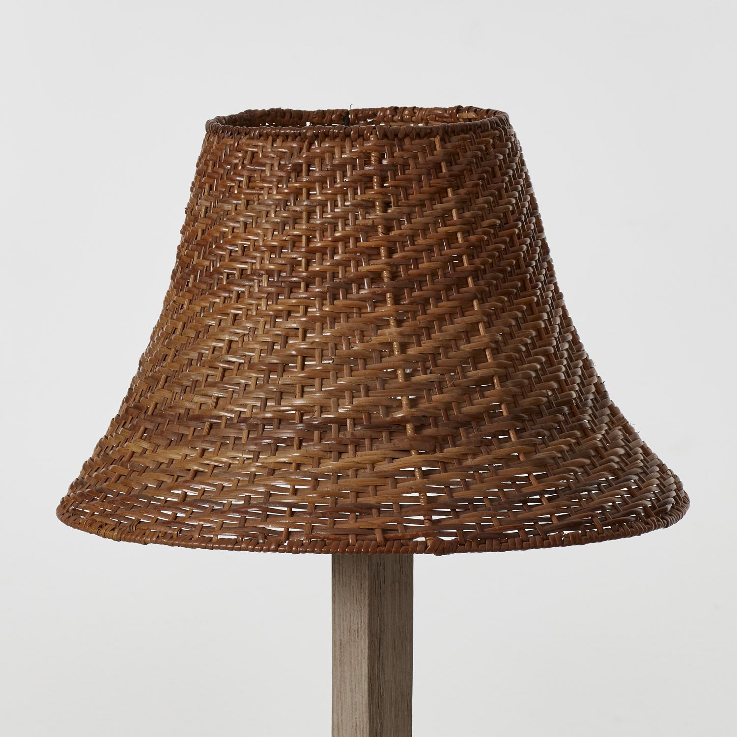 photo furniture Pair Of Wicker, Wood And Metal Table Lamps