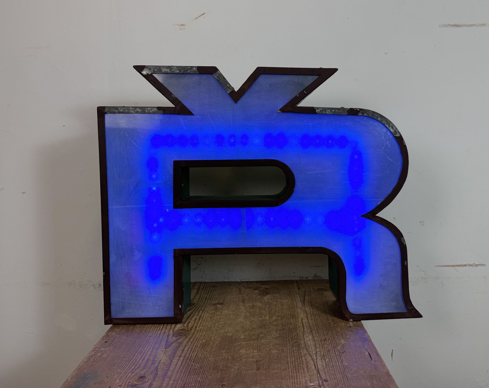 Large Vintage Illuminated Advertising Letter ř , 1960s photo vinterior