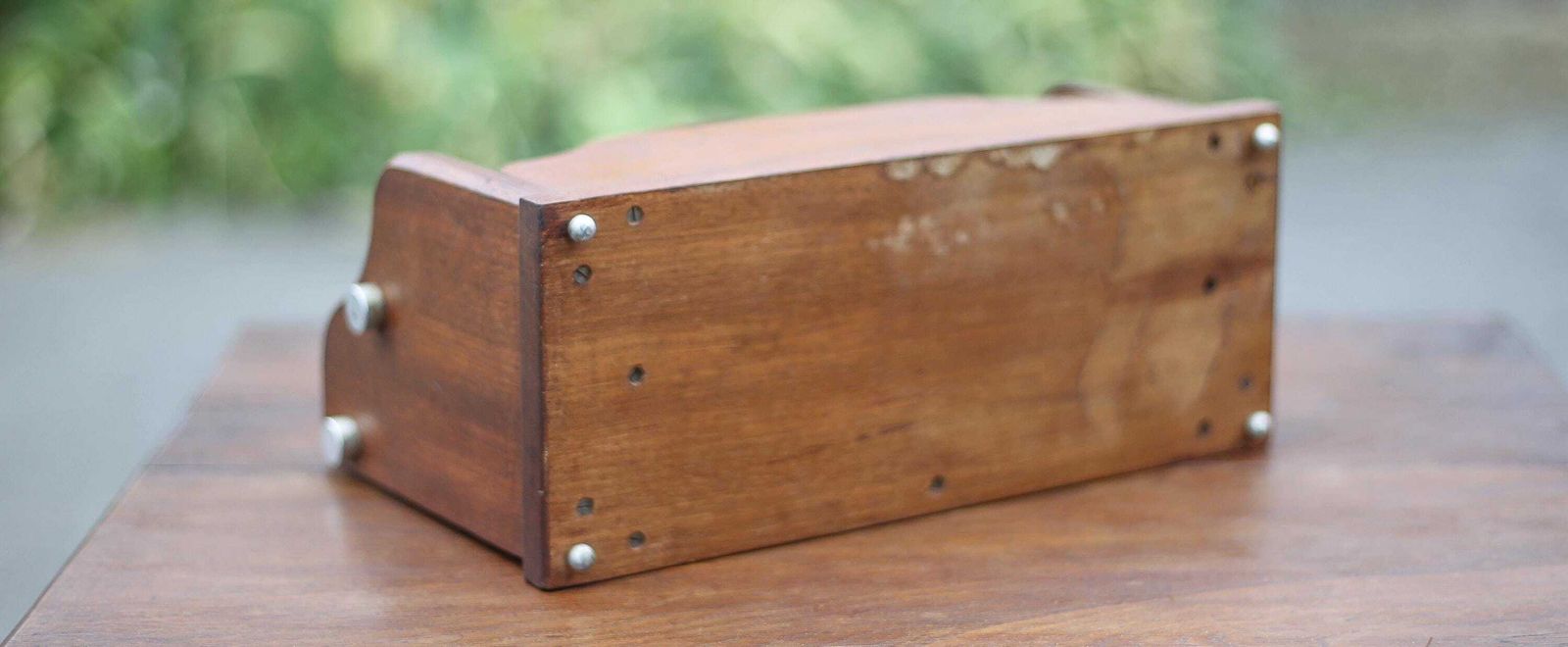 photo for sale Art Deco Wooden Letter Rack, Mail Holder, Document, Storage, Office, Organizer, Letter Holder, Letter Rack, 30's