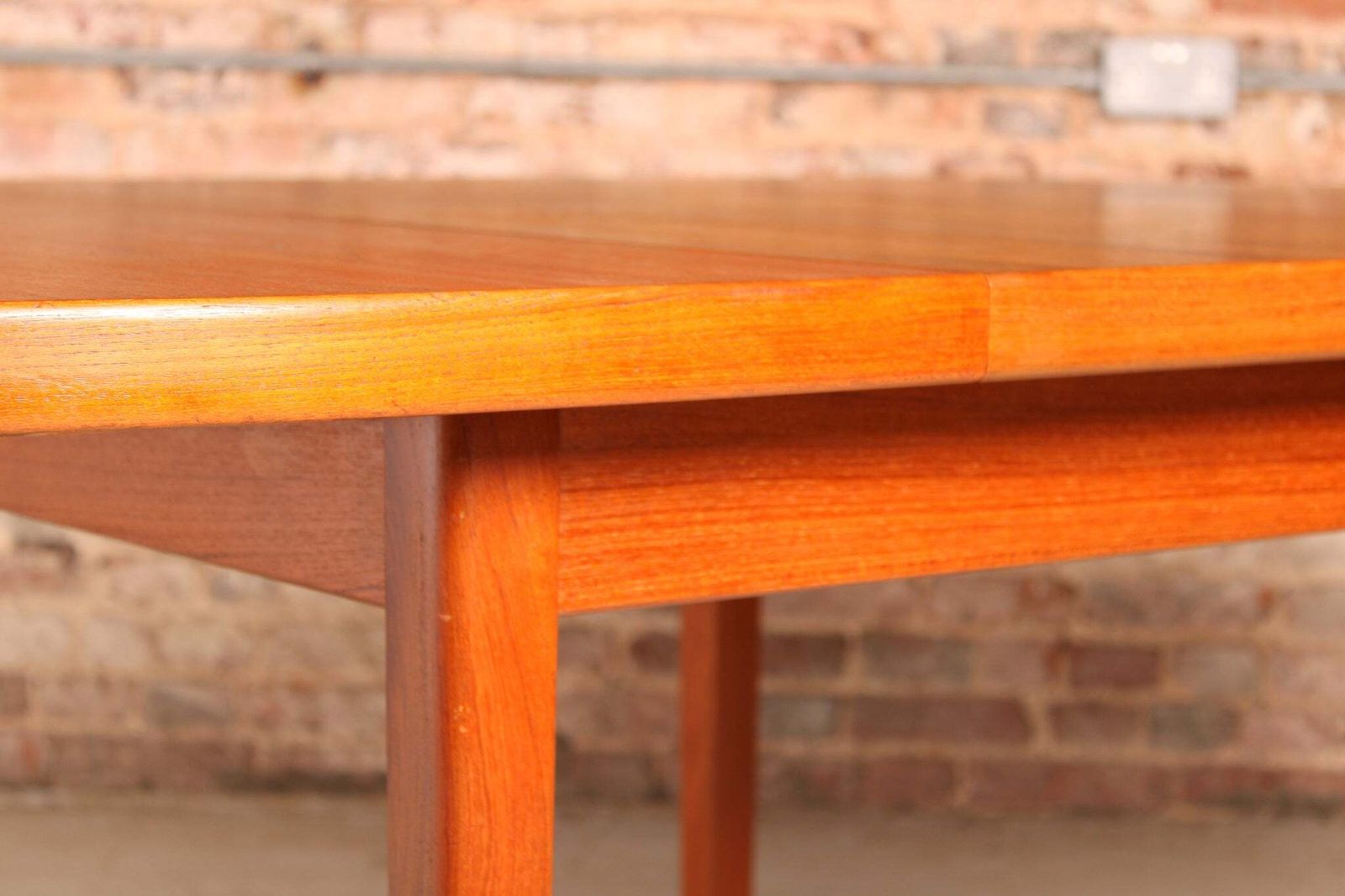 Danish Mid Century Extending Teak Dining Table By Bernhard Pedersen And Son Circa 1960s photo vintage