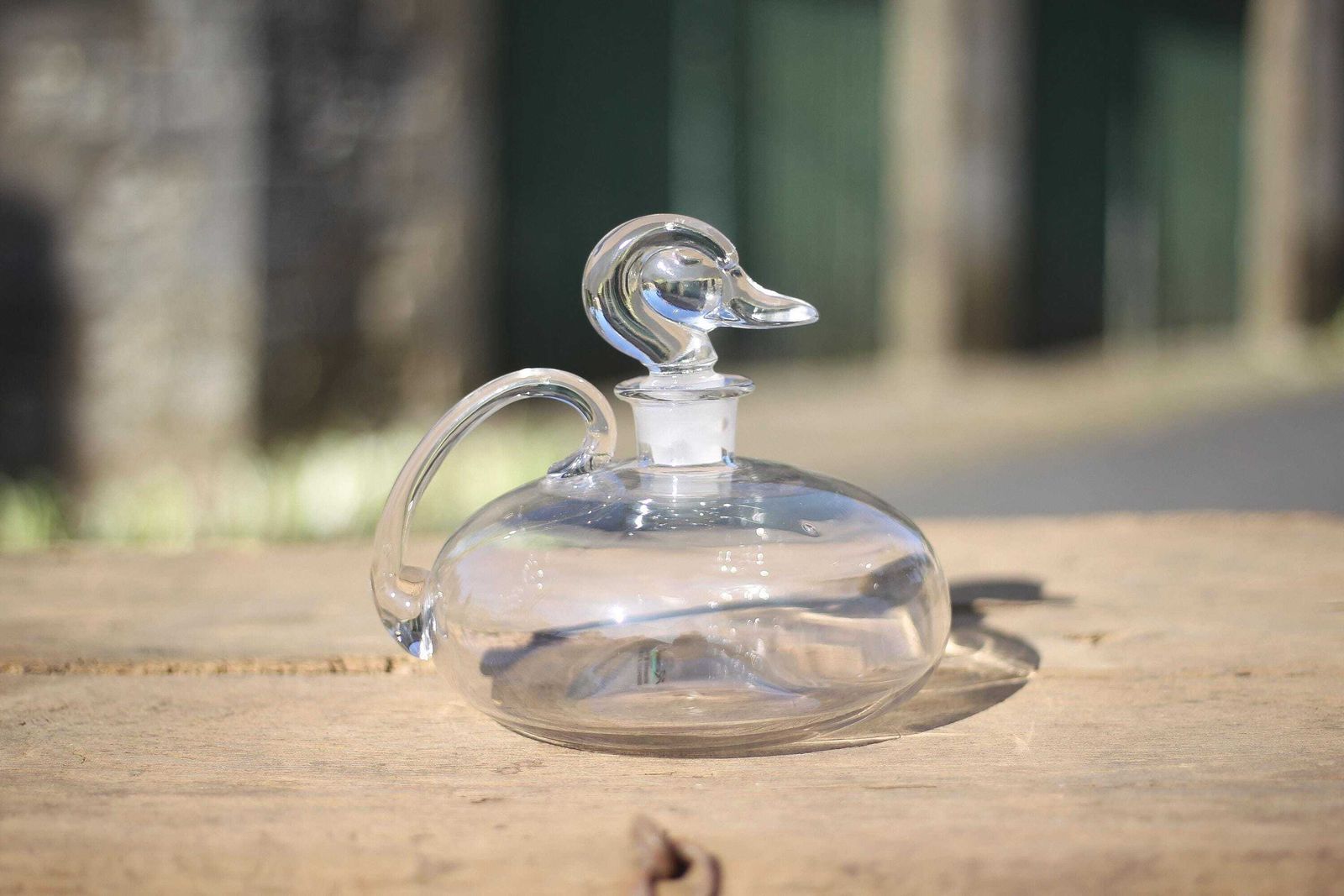 Vintage Carafe, Duck Stopper Glass Carafe, Wine Carafe, Decanter, Jug, Pitcher, Collection, Bar Decor, Barware, Pitcher, Jug photo 116.0