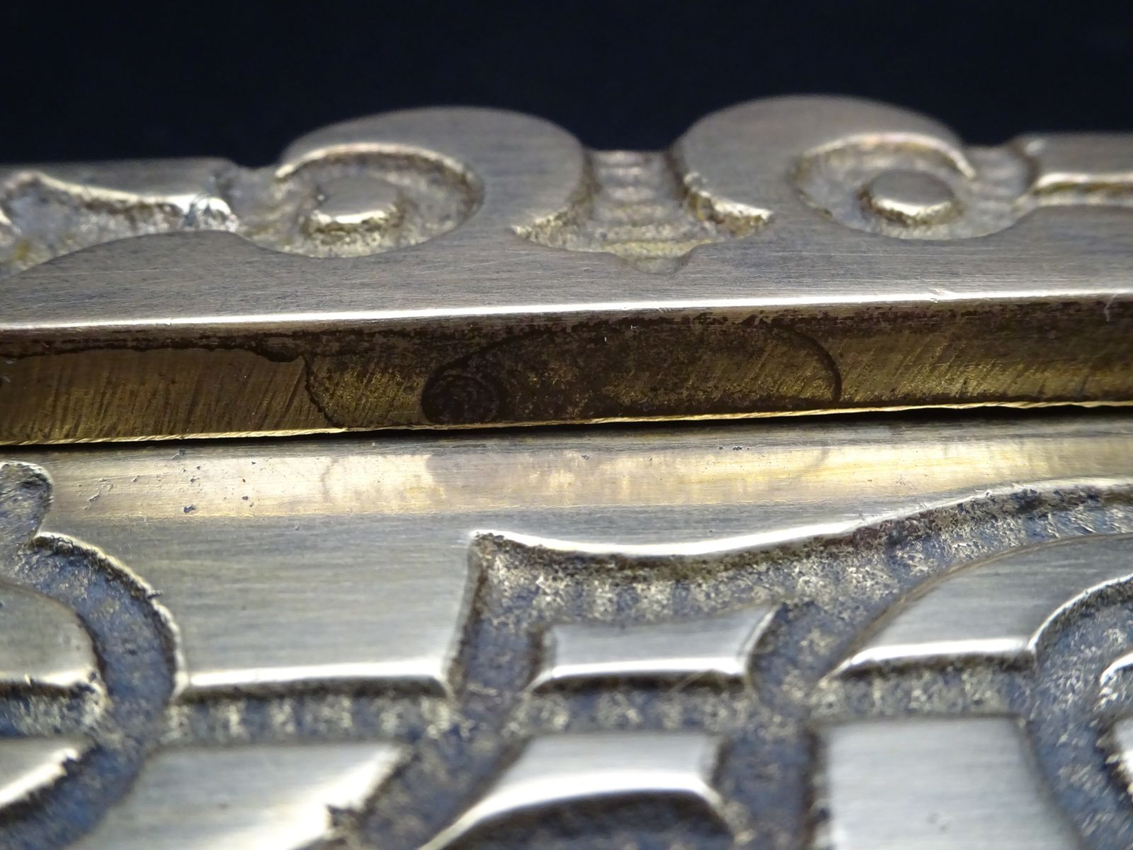 Home Fixtures Reclaimed Antique Cast Brass Letter Plate (Small) photo