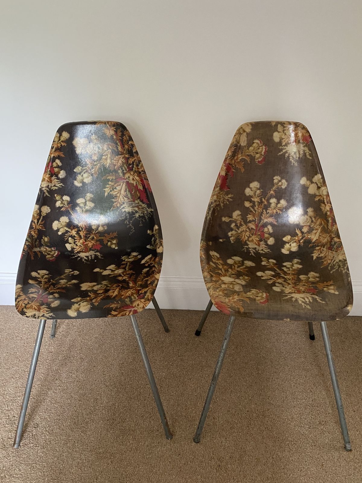 Fibreglass Multicoloured Chairs By Rene Jean Caillette, France photo vinterior