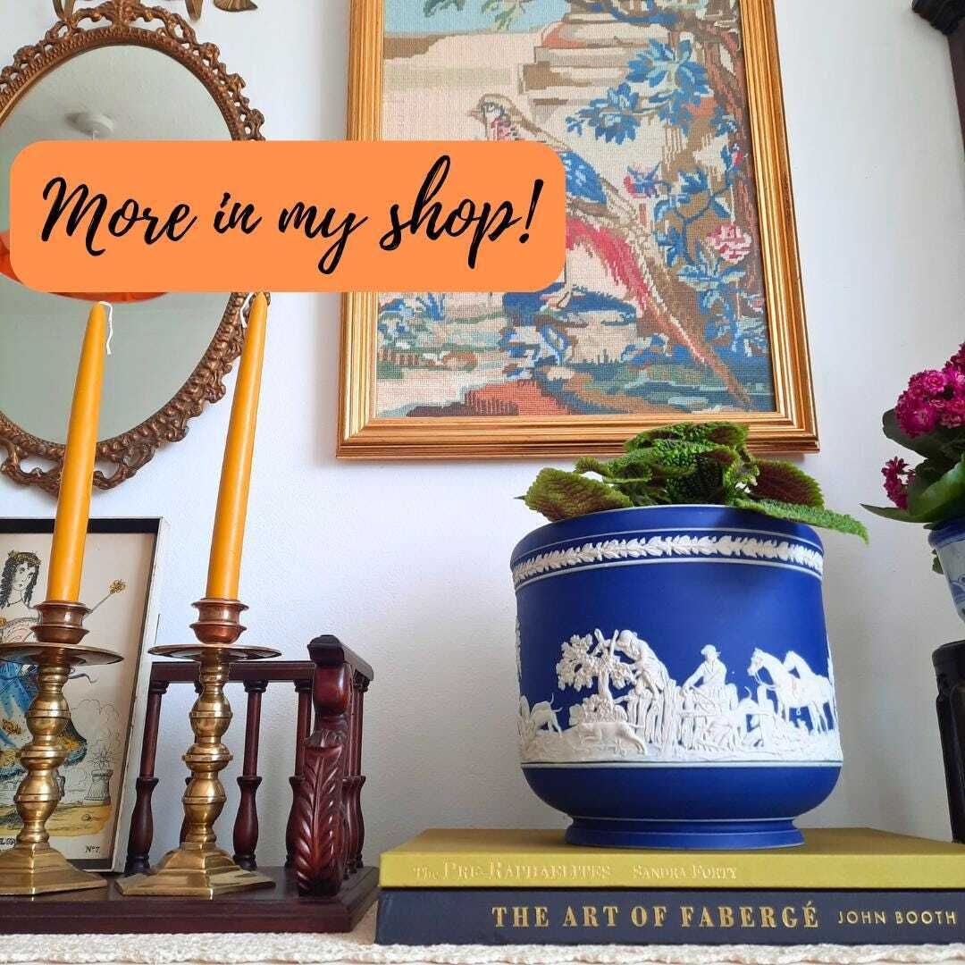 Antique Adams Pottery Staffordshire Jasperware Planter With Hunting Dogs And Horses Scenes And Neoclassical Border Of Leaves H 7.7'' photo 120.0
