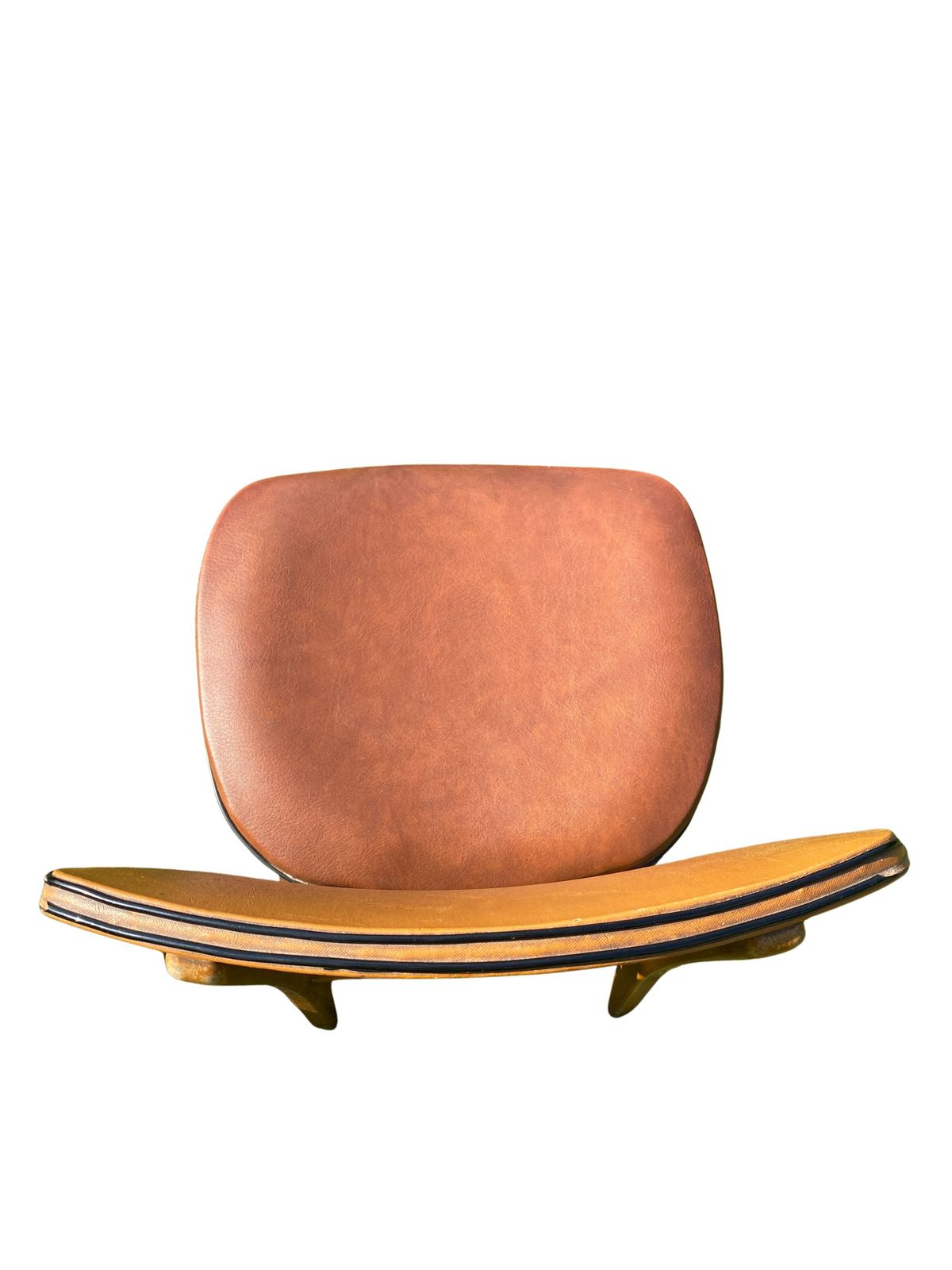 Pair Of Scandinavian Wood And Leather Chairs, Circa 1960 photo buy