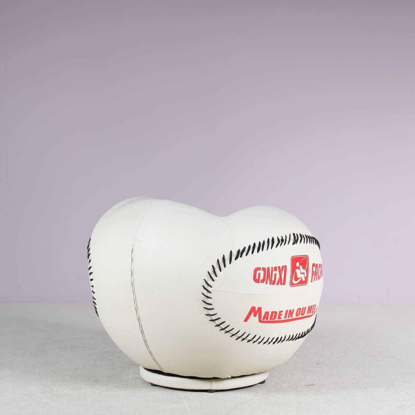 photo for sale 1980s Pop Art Style “Baseball” Chair From China