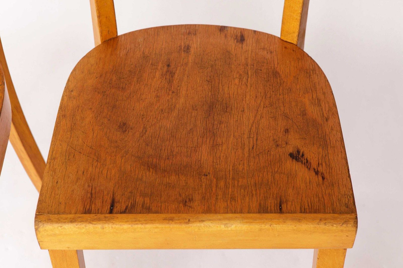 Pair Of 1950s Frankfurt Dining Chairs, Germany – Refurbished Beechwood Classics photo furniture