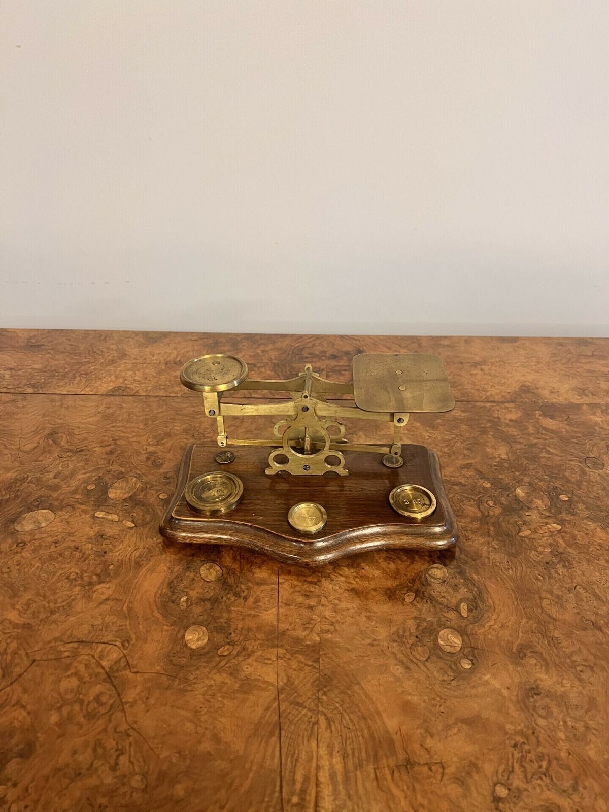 Wonderful Edwardian Postal Scales And Weights photo for sale