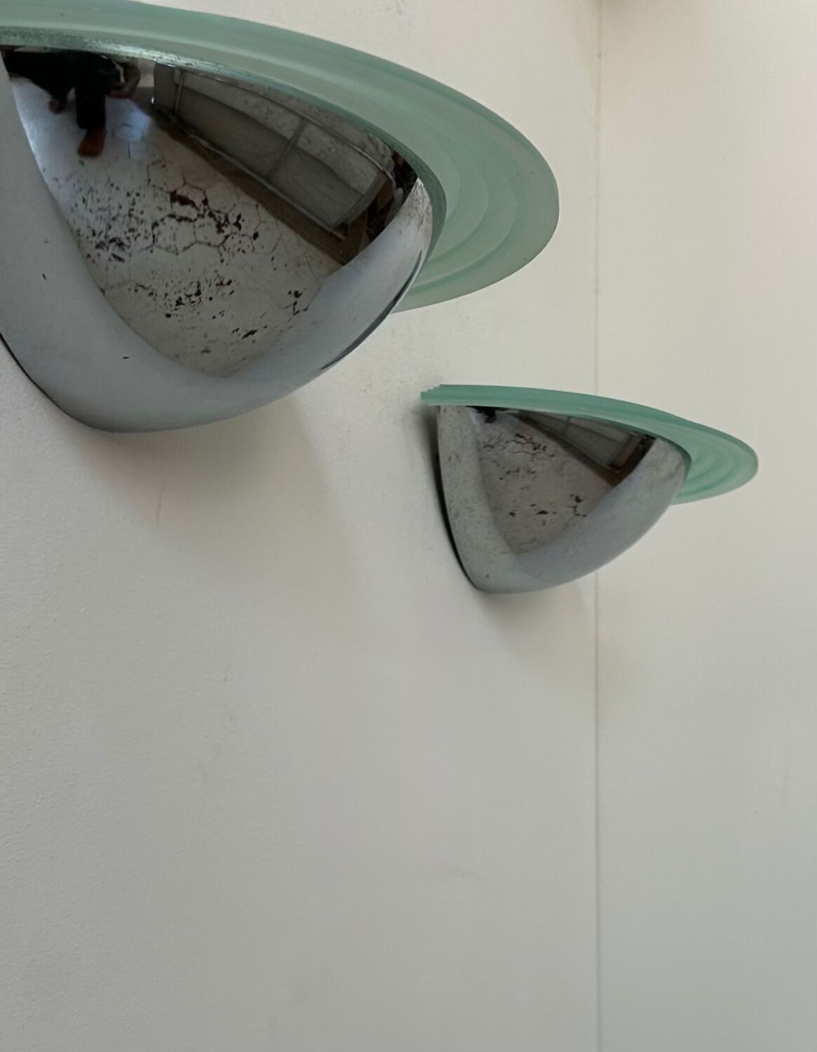 Pair Of Vintage Wall Lights, Chrome And Altuglass, Sweden 1970 photo Lighting