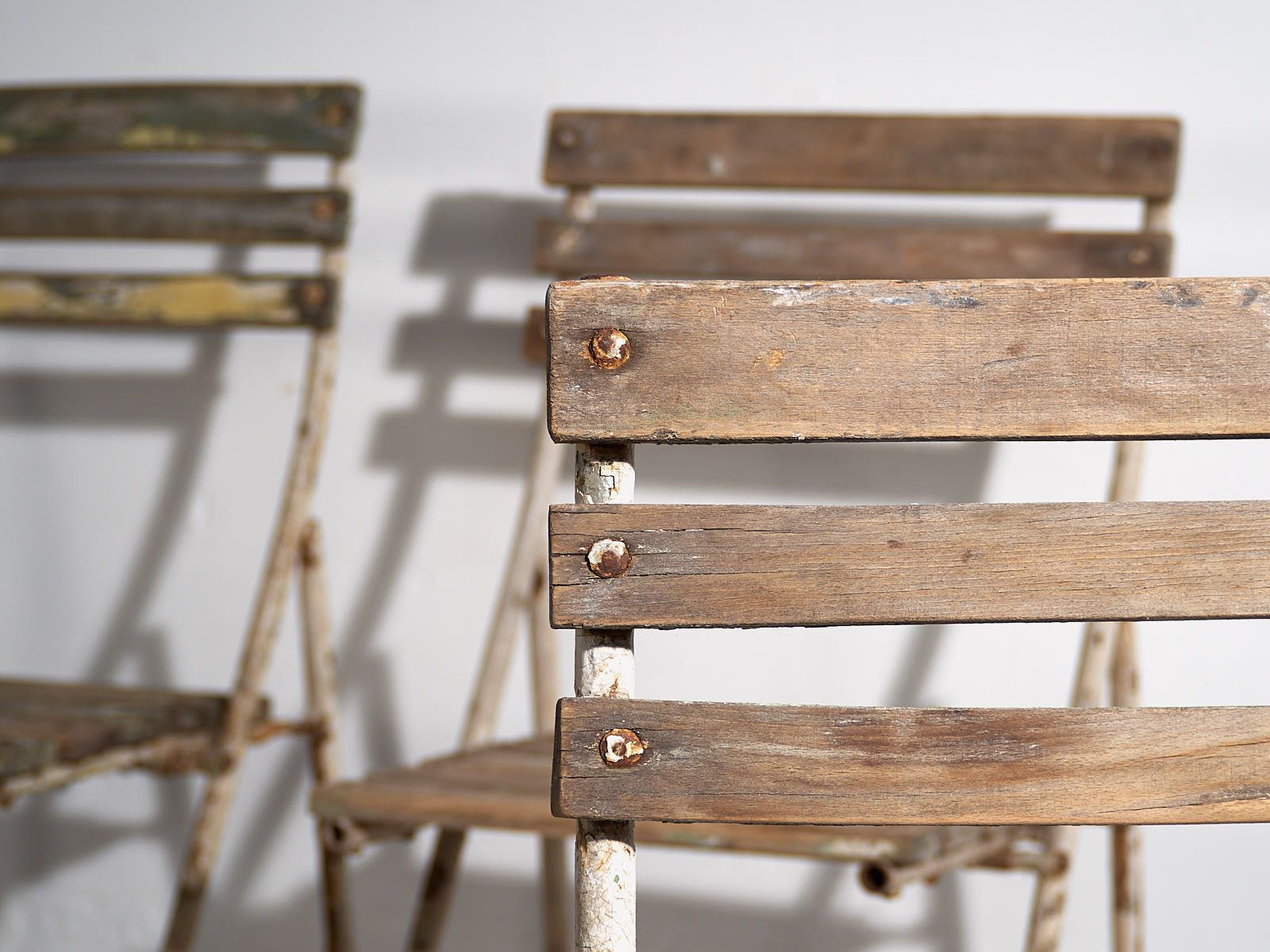 Antique Garden Chairs (C.1920).Set Of 4 Pieces #31 photo for sale