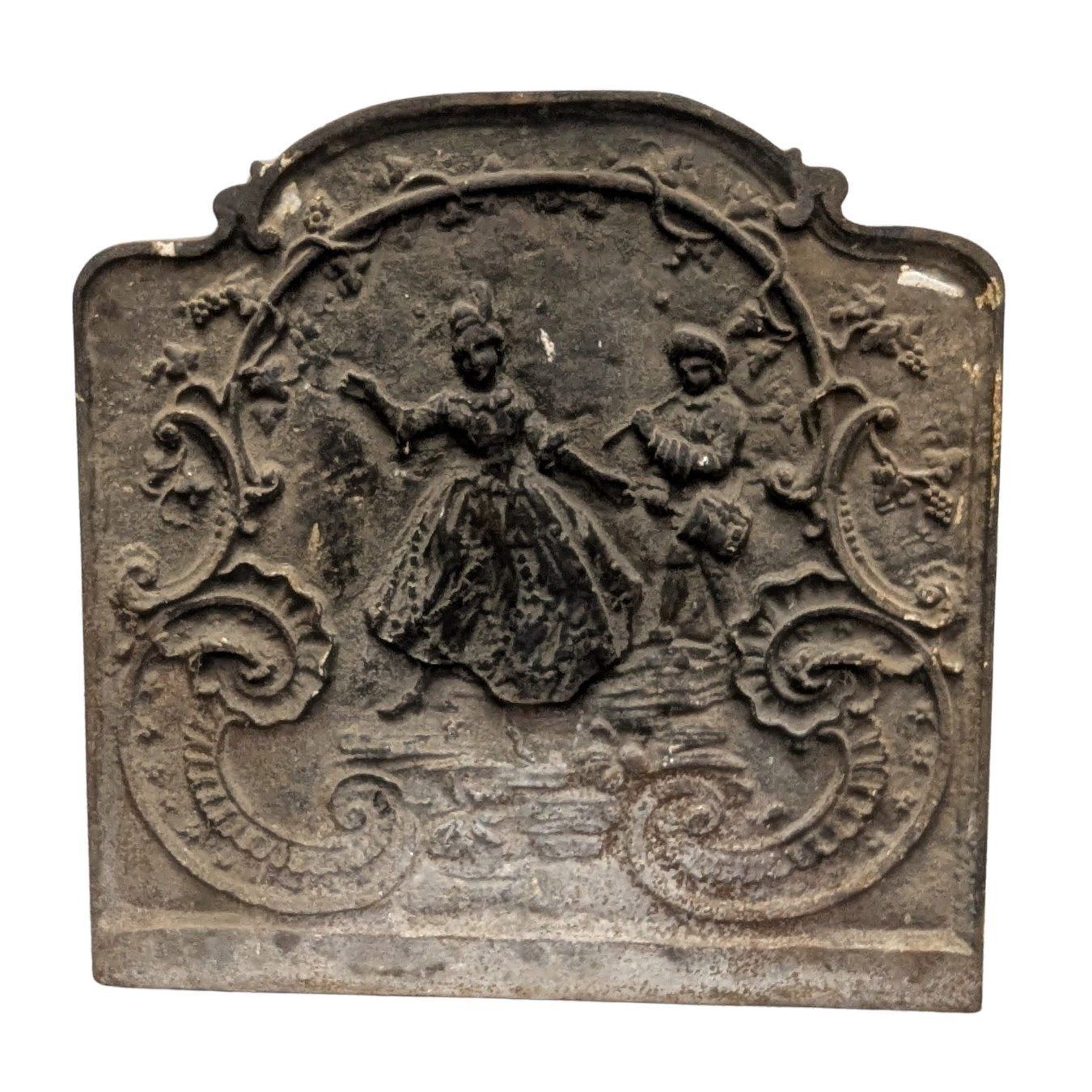 19th Century Cast Iron Fireplace Plate