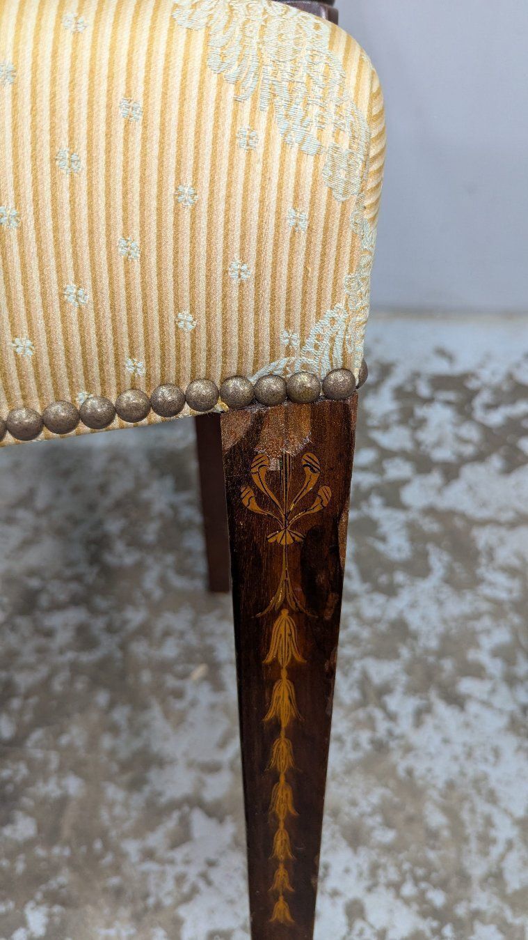1602.0 19th Century English Sheraton Mahogany Chairs photo