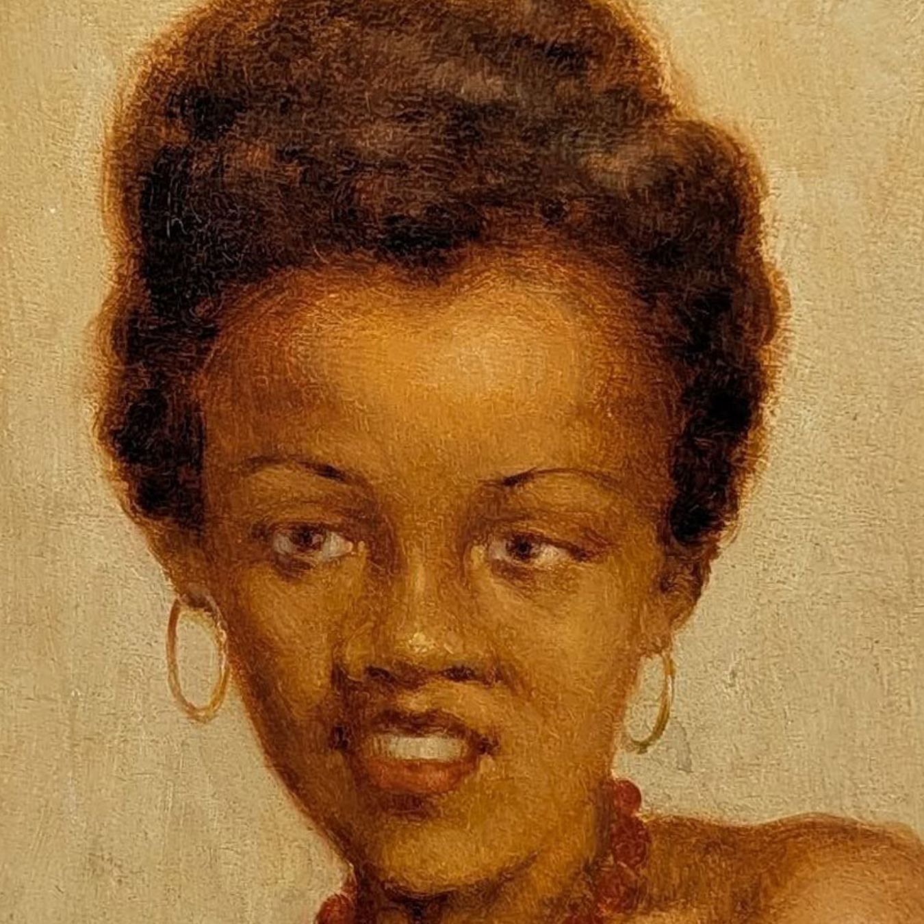 Young Creole Beauty Oil On Panel 1900 photo furniture