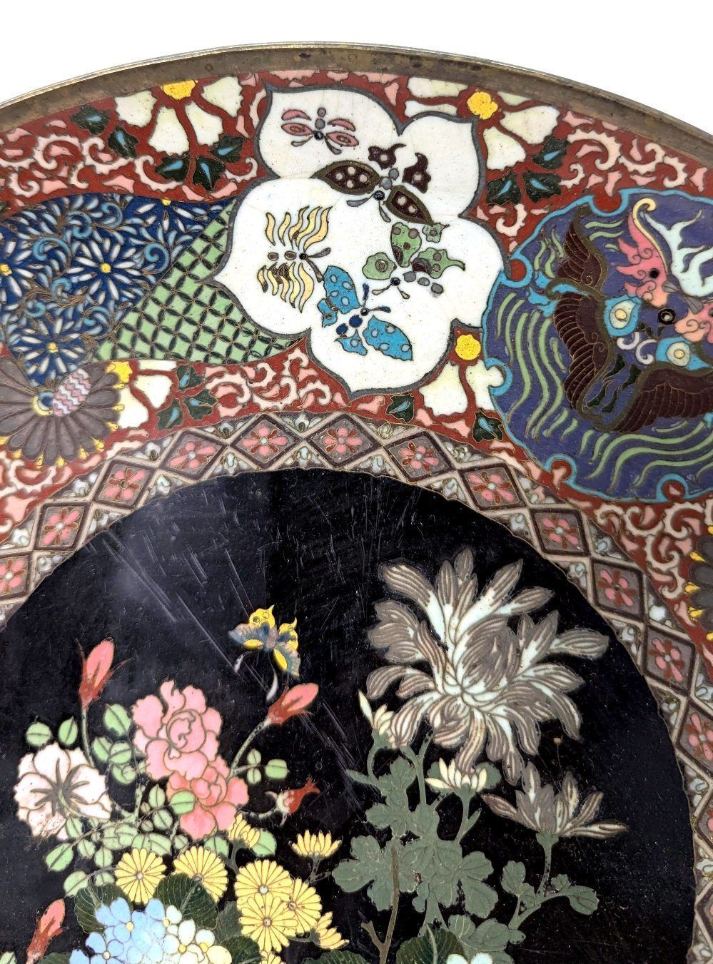 Japanese Cloisonné Dish 1900, 1900s photo furniture