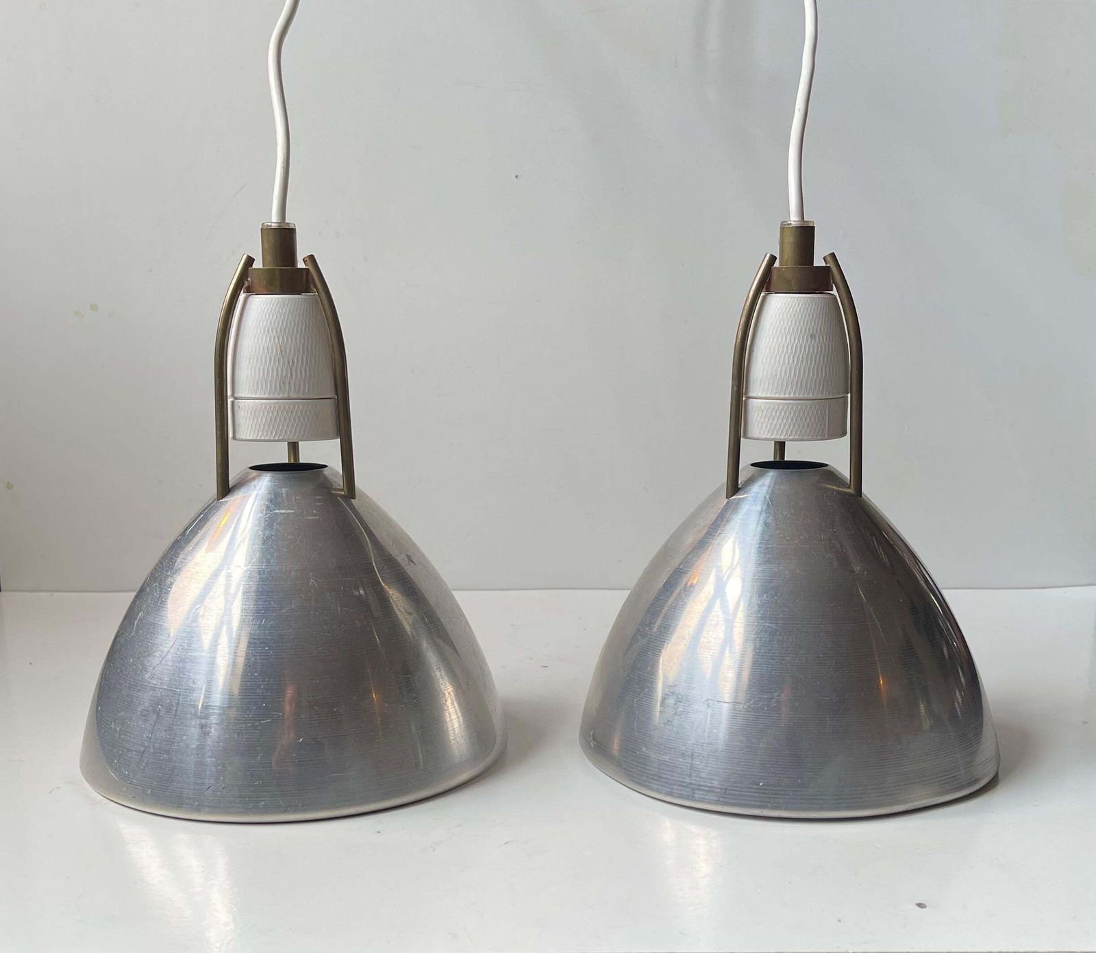 Danish Industrial Pendant Lamps By Asger Bay Christiansen, 1970s photo Lighting