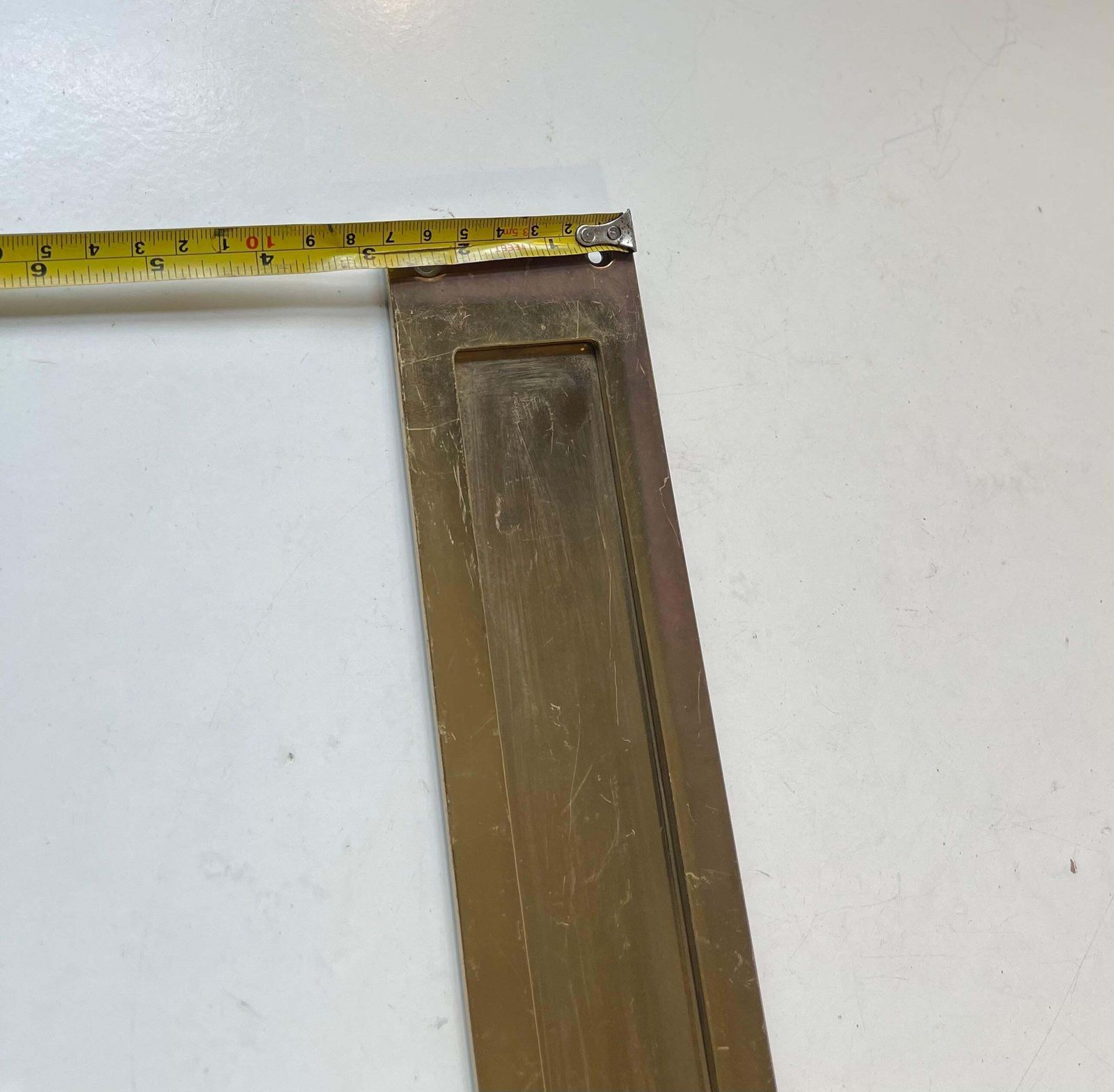 photo furniture Midcentury Swedish Wide Brass Door Letter Slot   Plate By Gamleby Norden