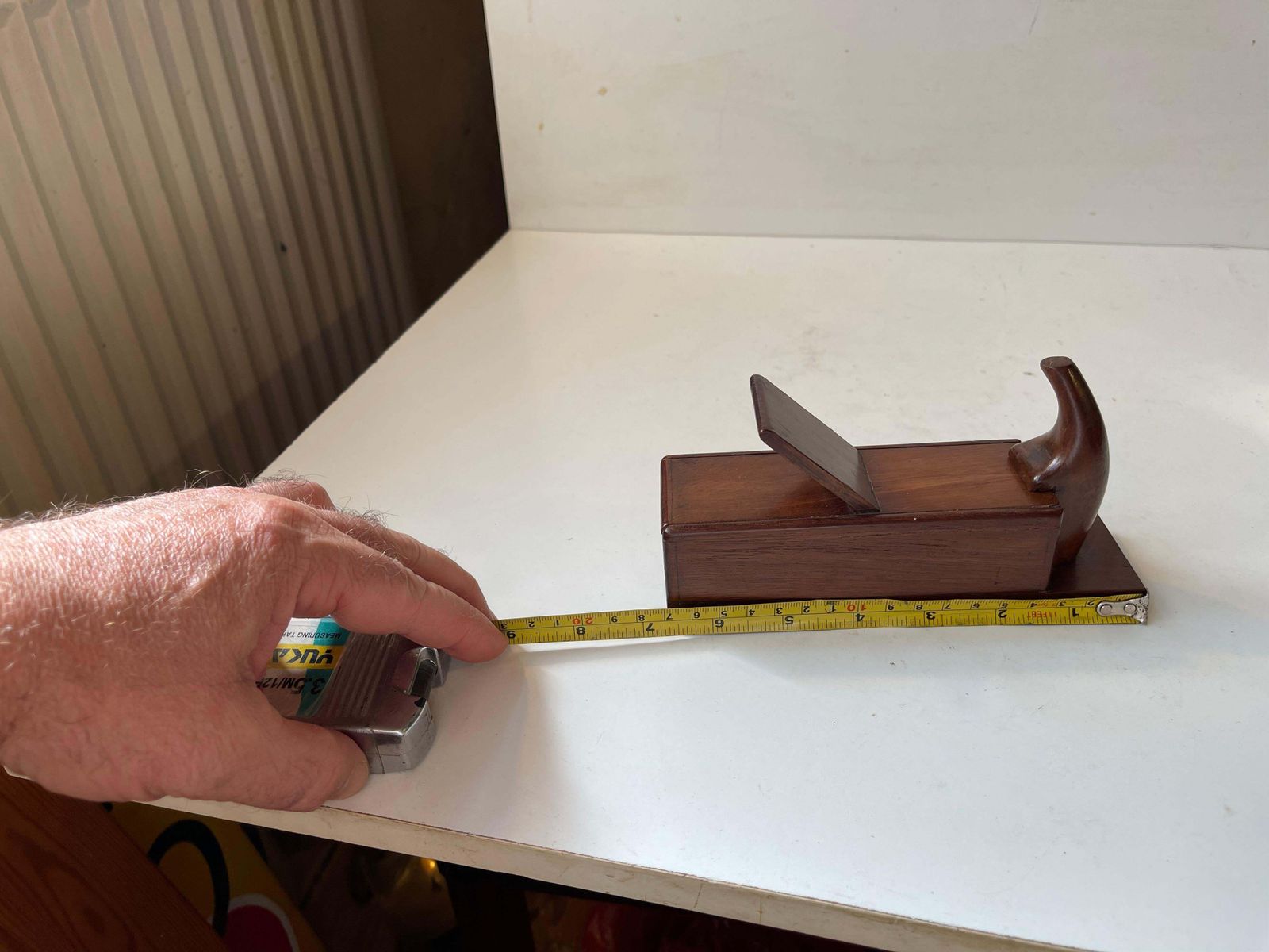 photo for sale Antique Oak Snuff Box In The Form Of A Woodworking Plane