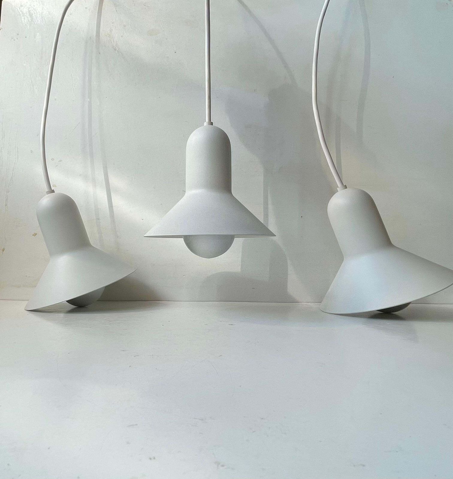 Danish Minimalist White Confetti Pendant Lamp By Claus Bonderup   Focus, 1970s photo furniture